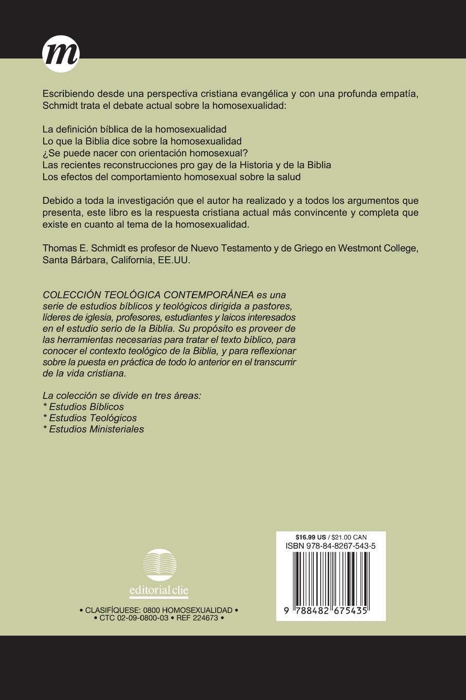Rückseitencover La Homosexualidad
