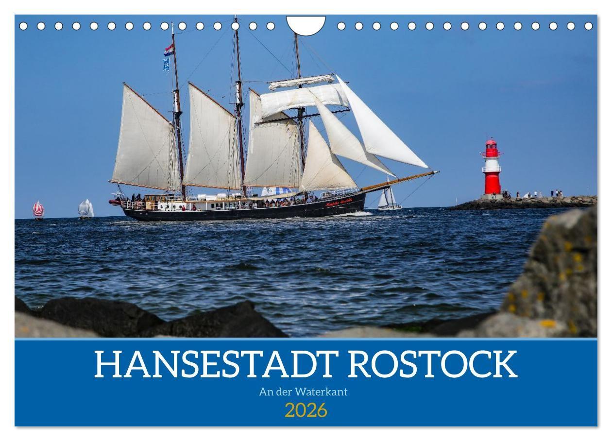 Vorderes Coverbild Hansestadt Rostock (Wandkalender 2026 DIN A4 quer), CALVENDO Monatskalender