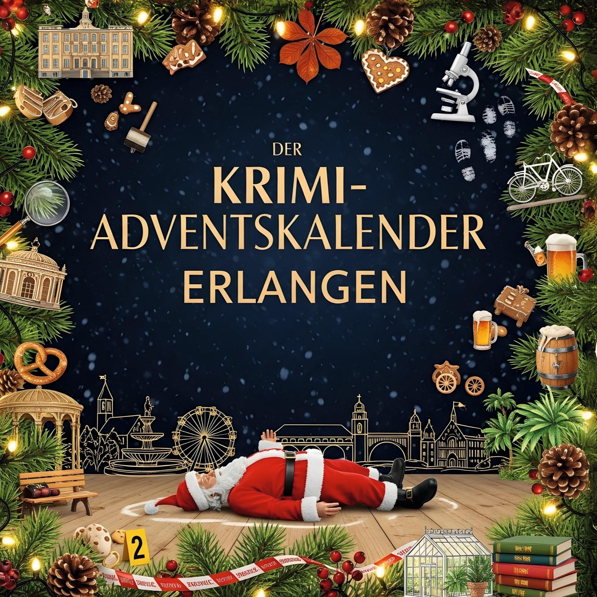 Vorderes Coverbild Der Krimi-Adventskalender Erlangen