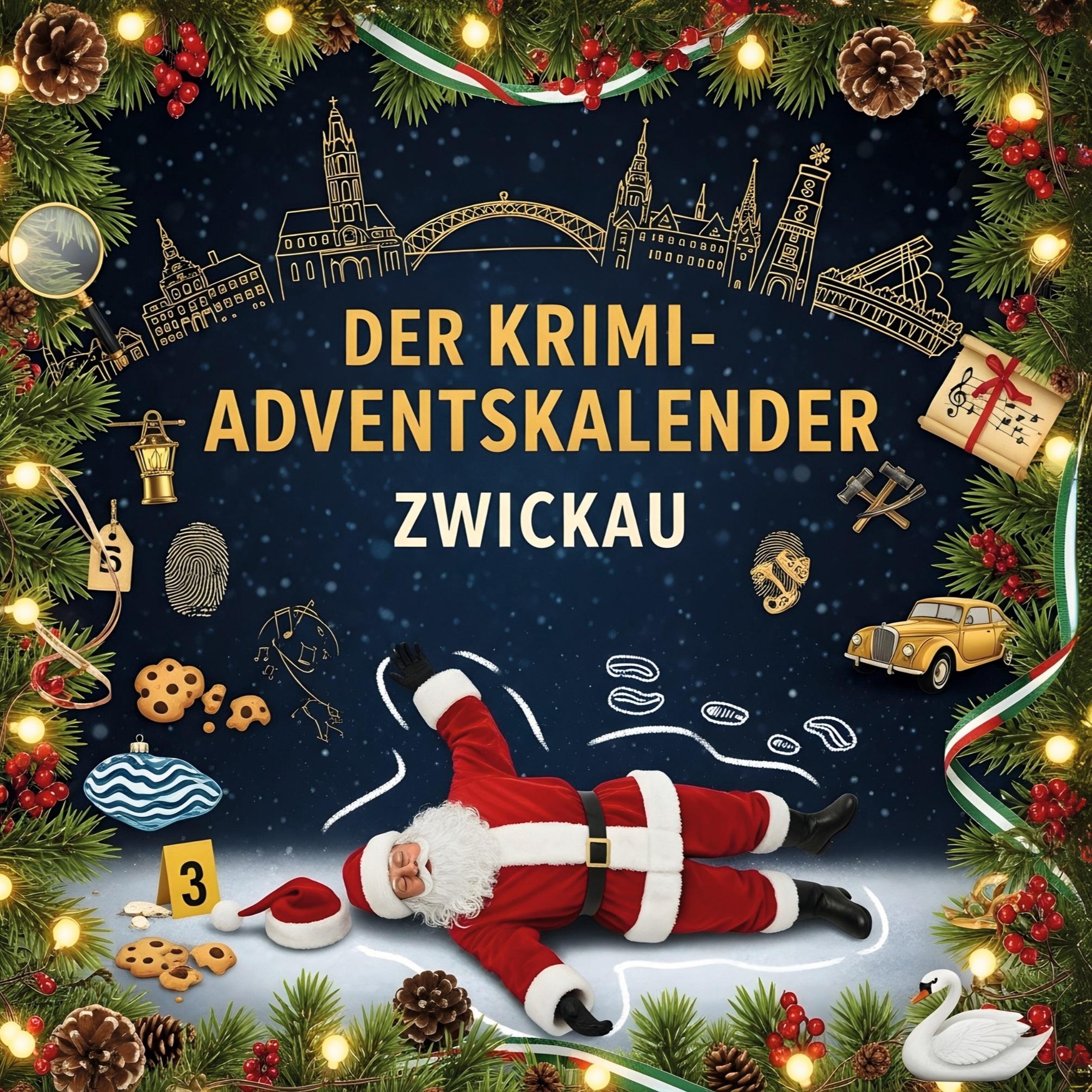 Vorderes Coverbild Der Krimi-Adventskalender Zwickau