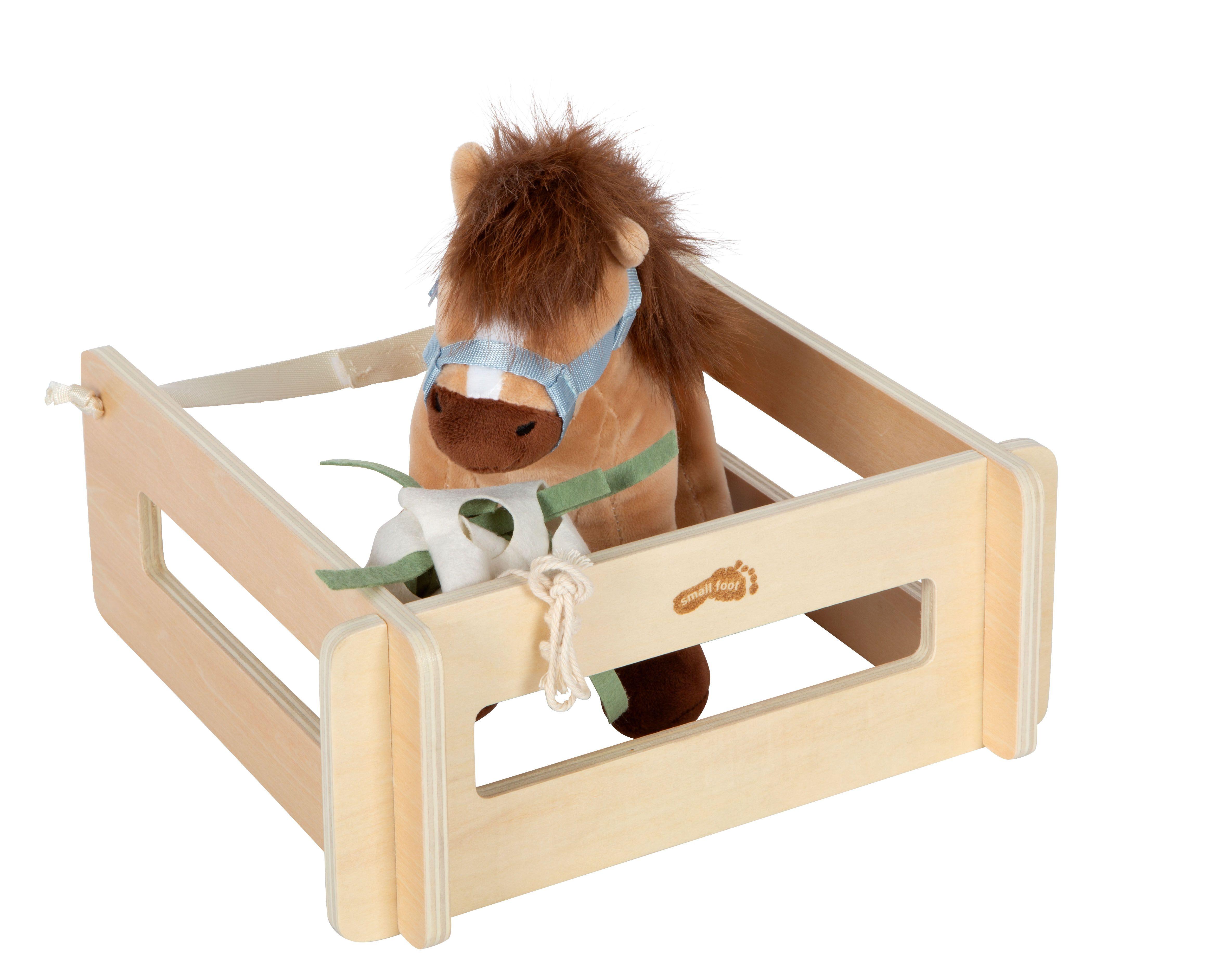 Beispielinhalt (Bild) Spielset Pferd mit Stall und Zubehör in der Tasche