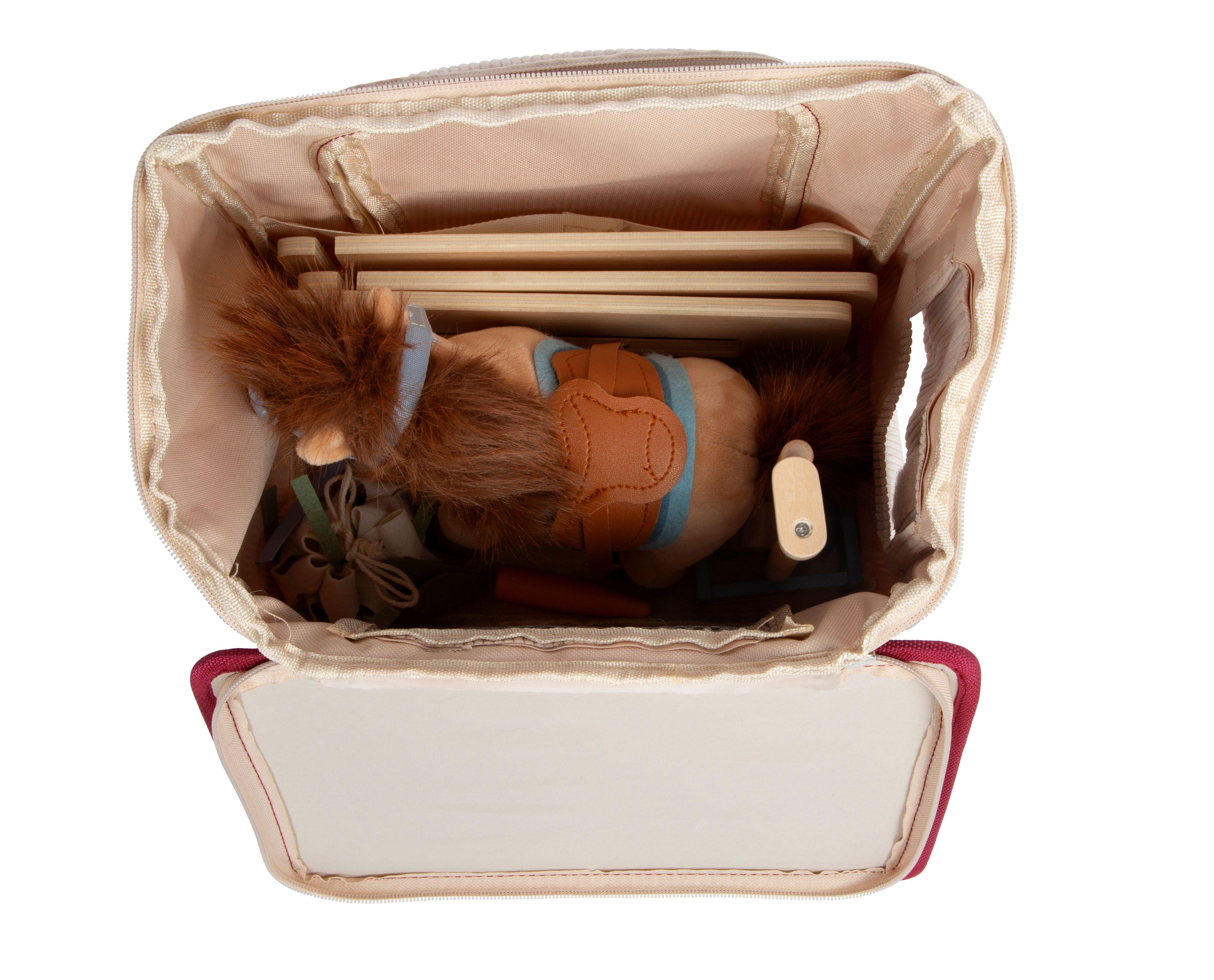 Beispielinhalt (Bild) Spielset Pferd mit Stall und Zubehör in der Tasche