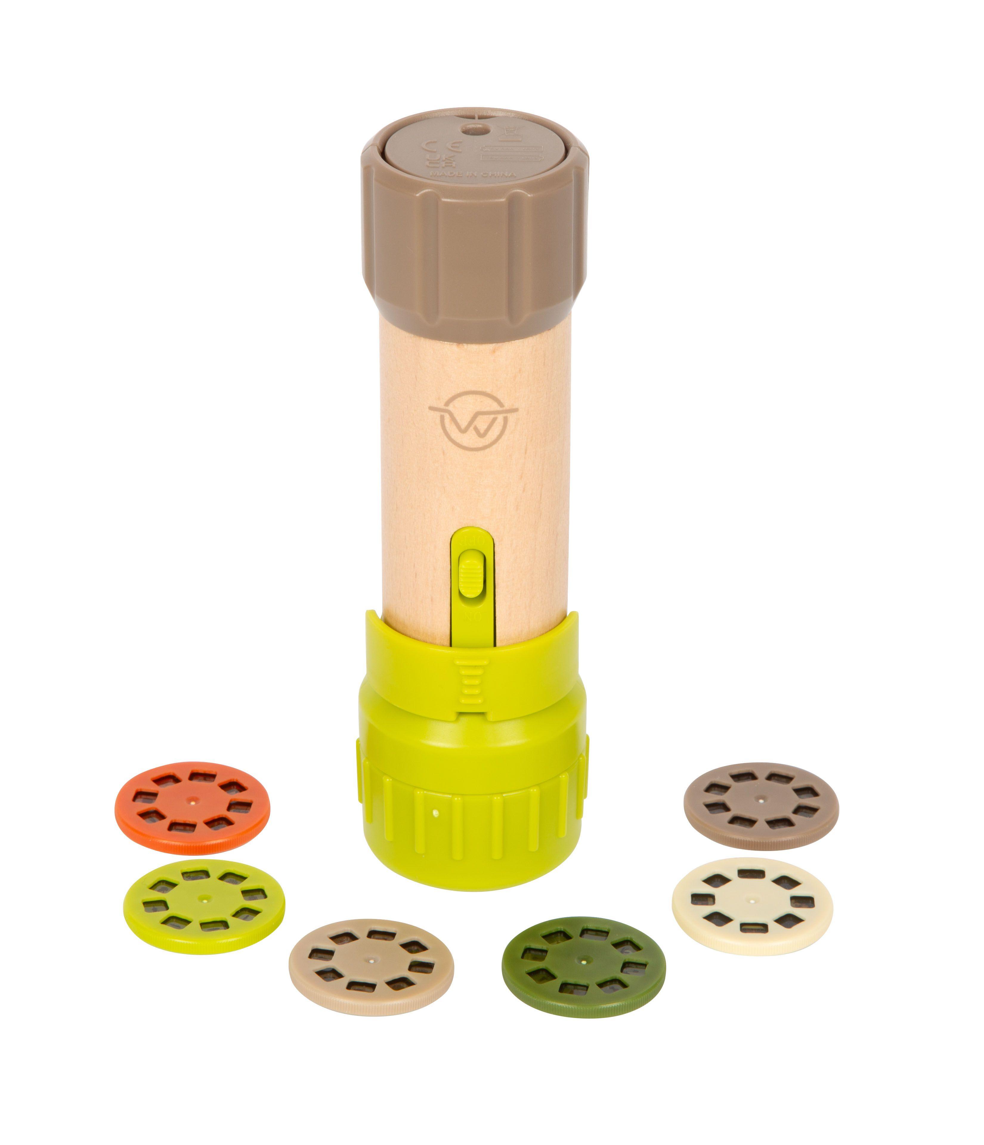 Beispielinhalt (Bild) Taschenlampe und Projektor "Discover"