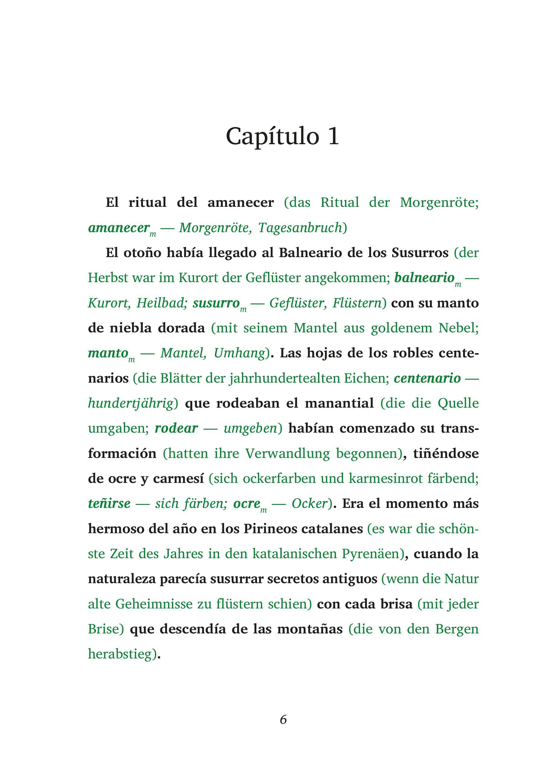 Beispielinhalt (Bild) La Fuente de la Discordia - Spanische Krimi-Lektüre A2-B1 (+ Audio-Online)