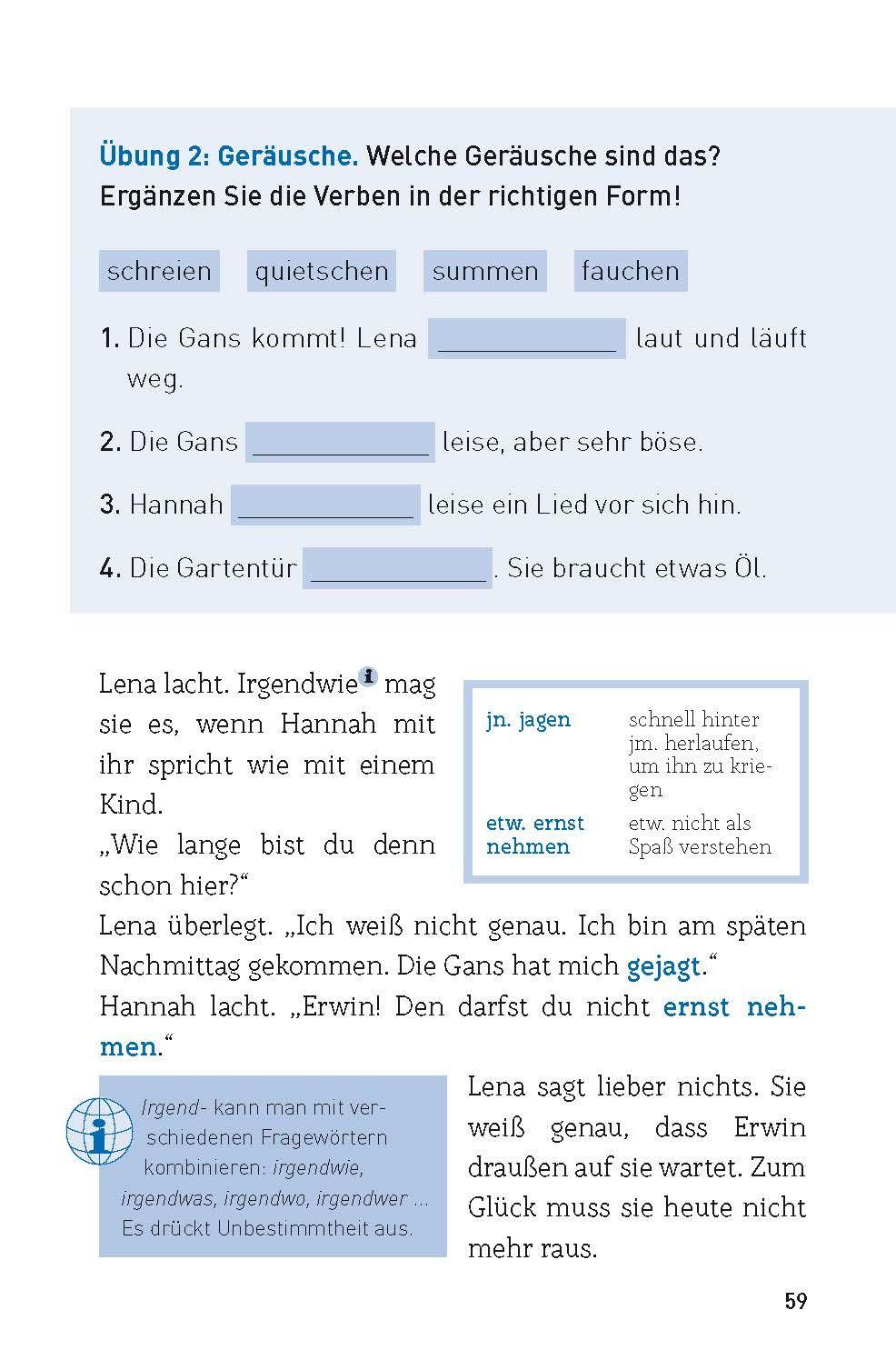 Beispielinhalt (Bild) Nina geht