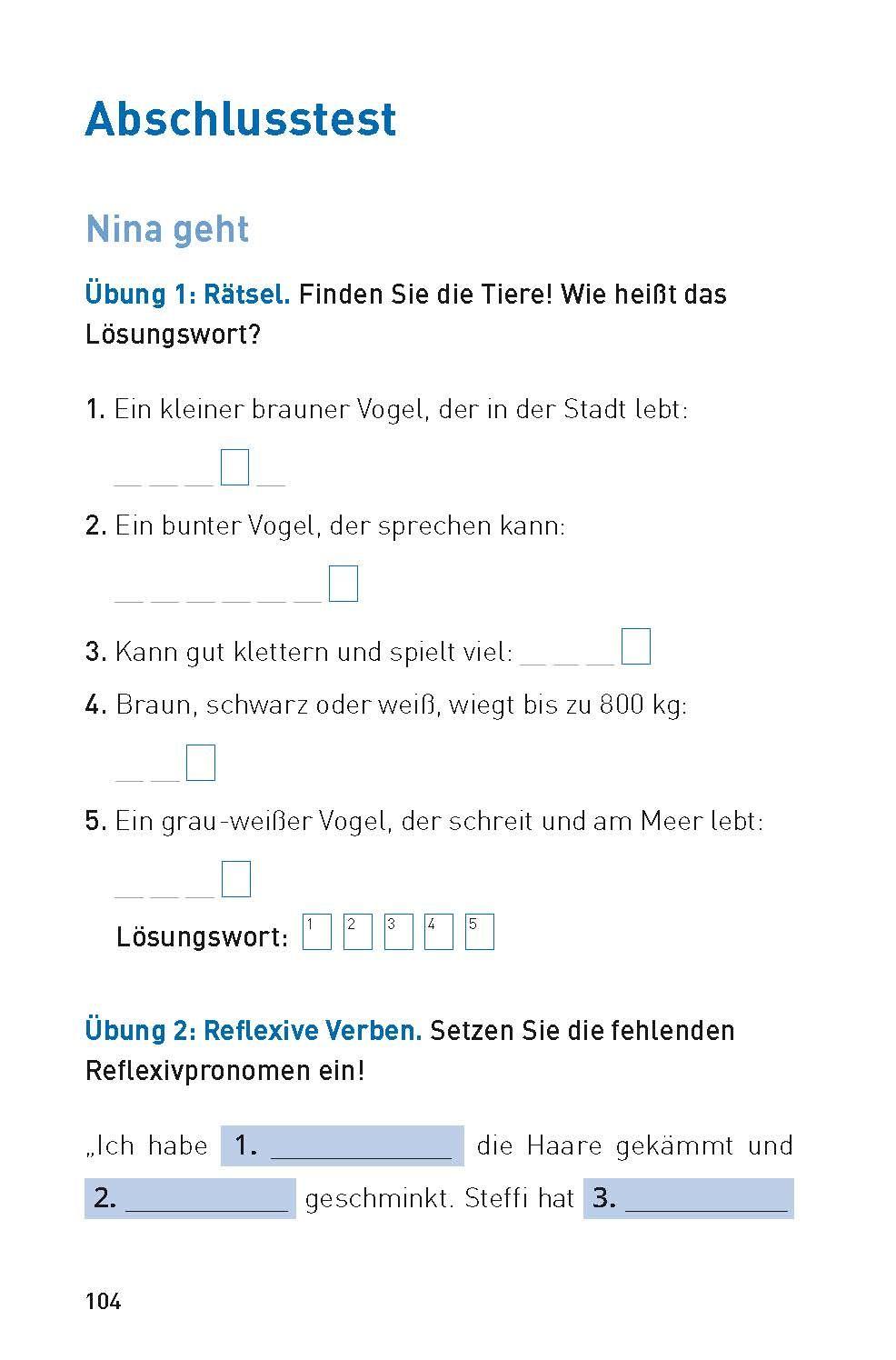 Beispielinhalt (Bild) Nina geht