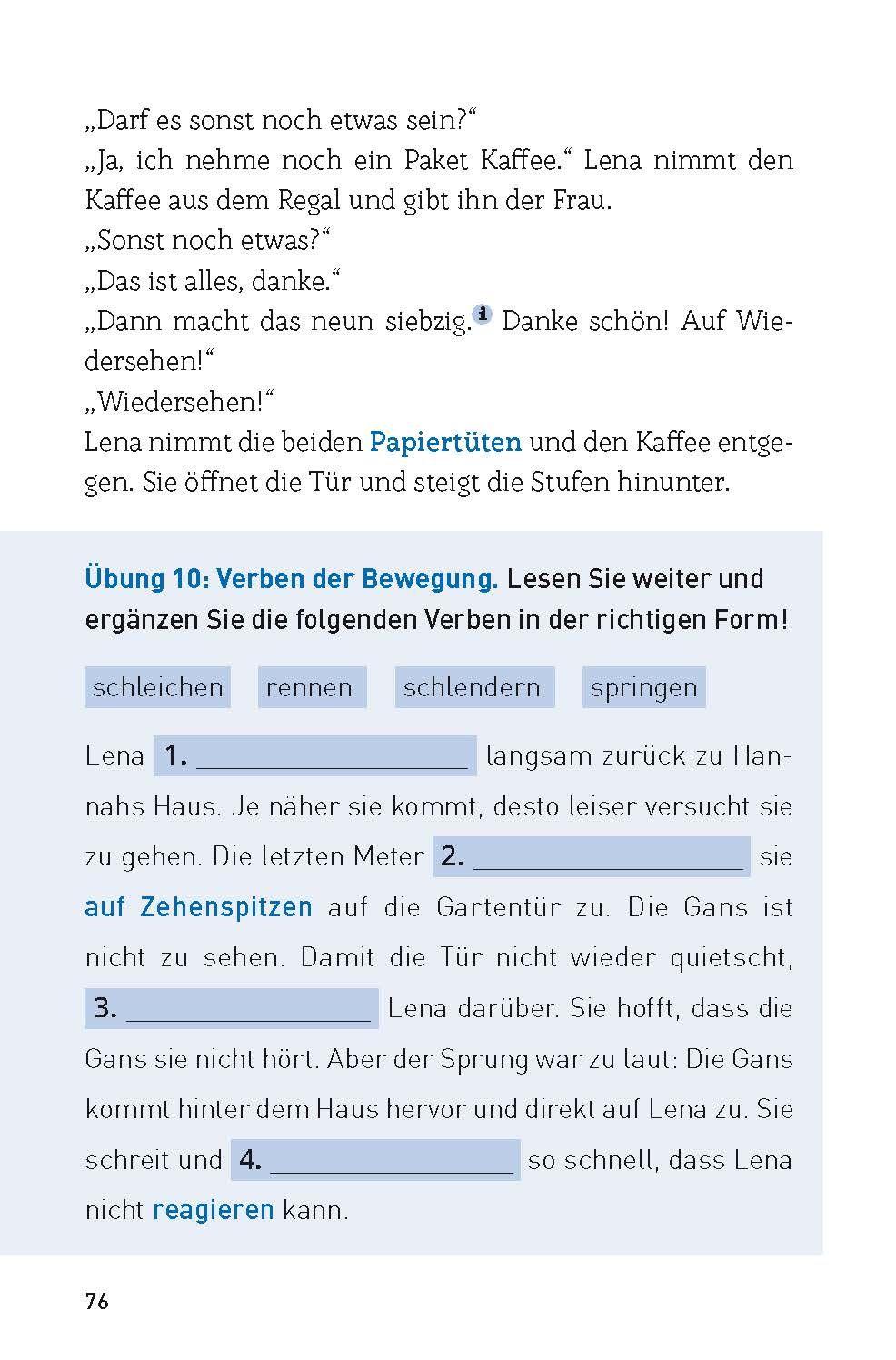 Beispielinhalt (Bild) Nina geht