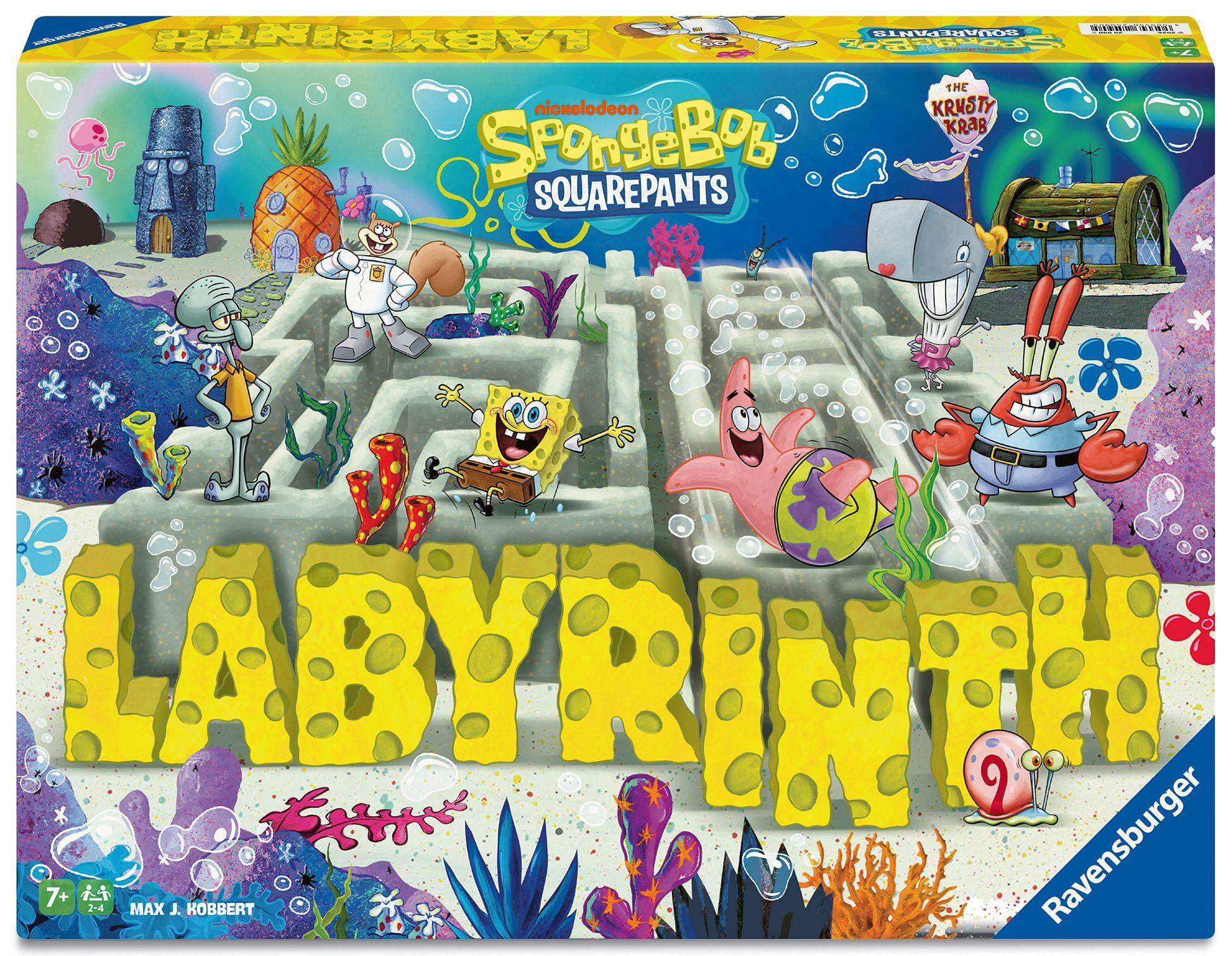 Vorderes Coverbild SpongeBob Labyrinth - Gesellschaftsspiel & Brettspiel ab 7 Jahre