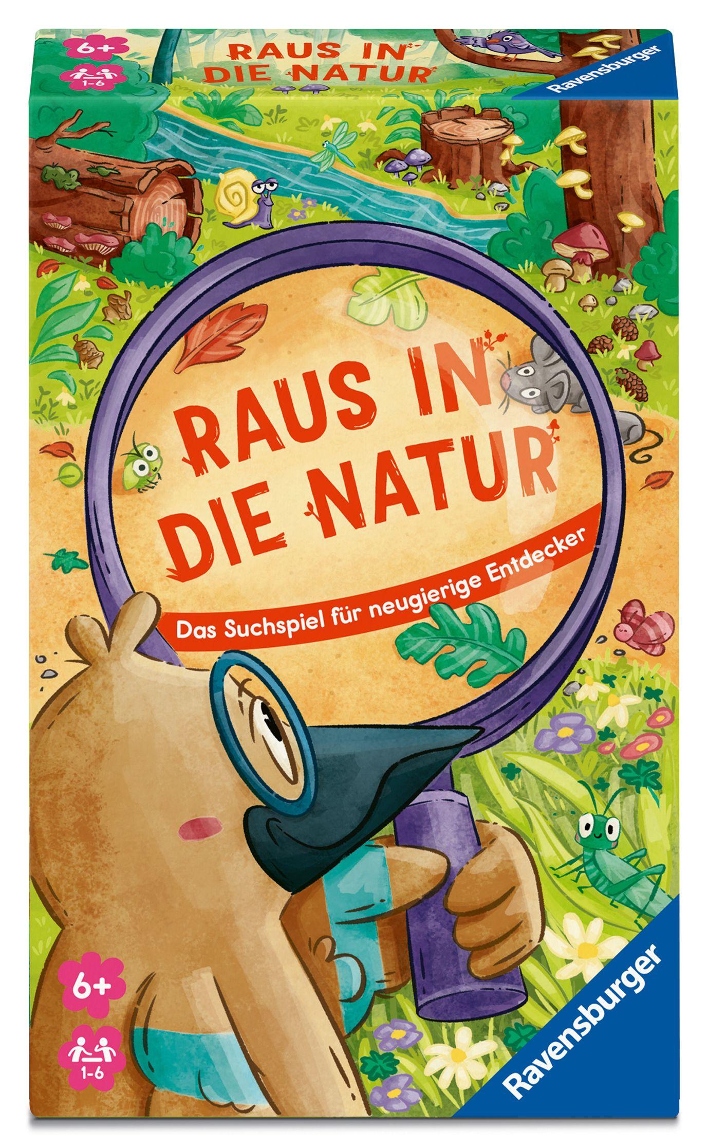 Vorderes Coverbild Raus in die Natur - Reisespiel ab 6 Jahre
