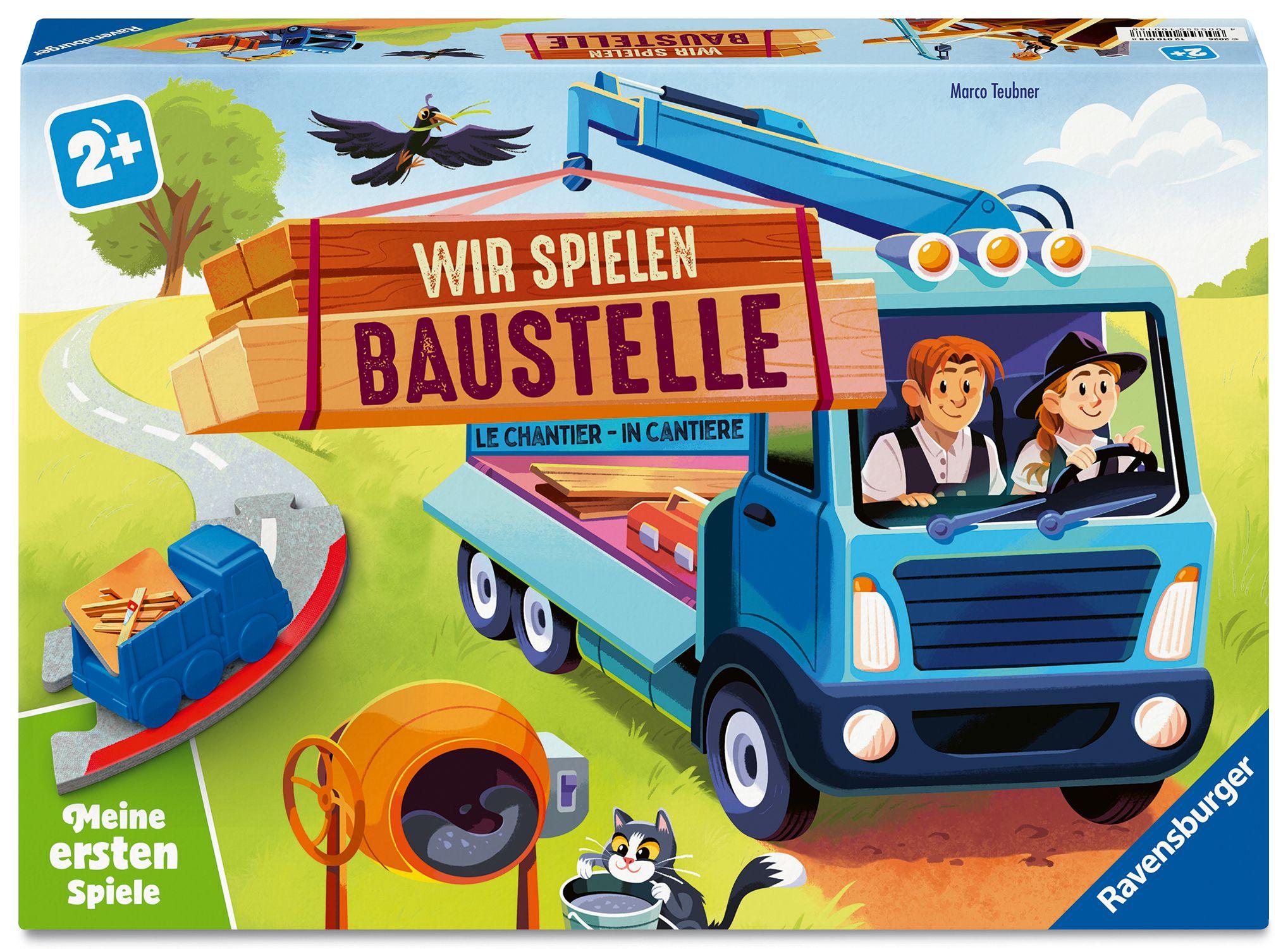 Vorderes Coverbild Wir spielen Baustelle - Kinderspiel ab 2 Jahre
