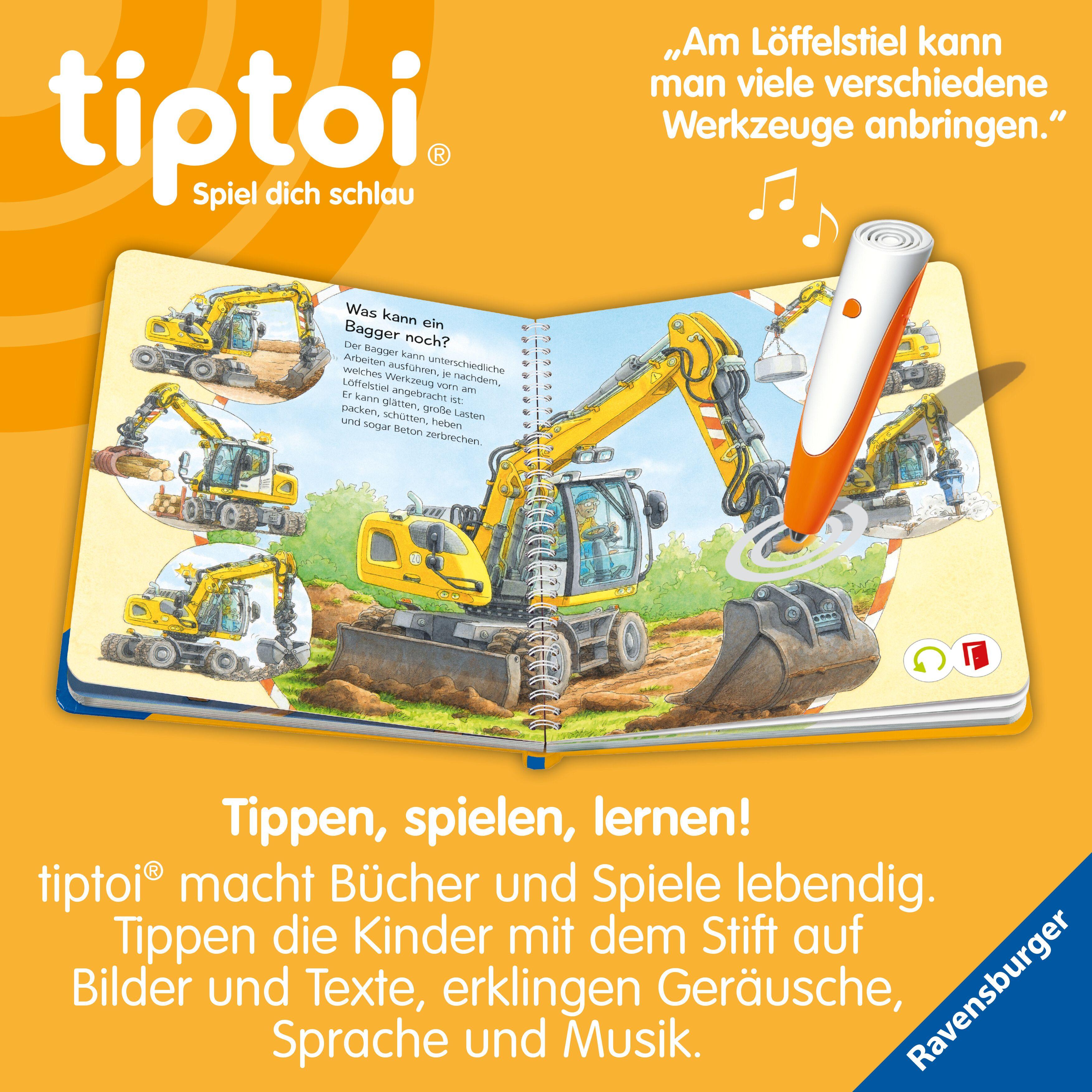 Beispielinhalt (Bild) tiptoi® Wieso? Weshalb? Warum? junior - Bagger