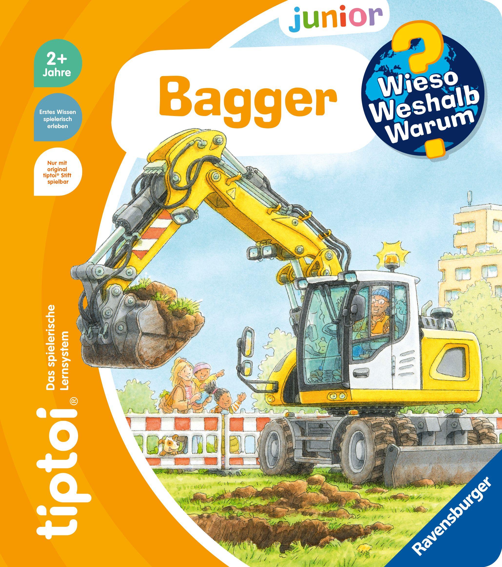 Vorderes Coverbild tiptoi® Wieso? Weshalb? Warum? junior - Bagger