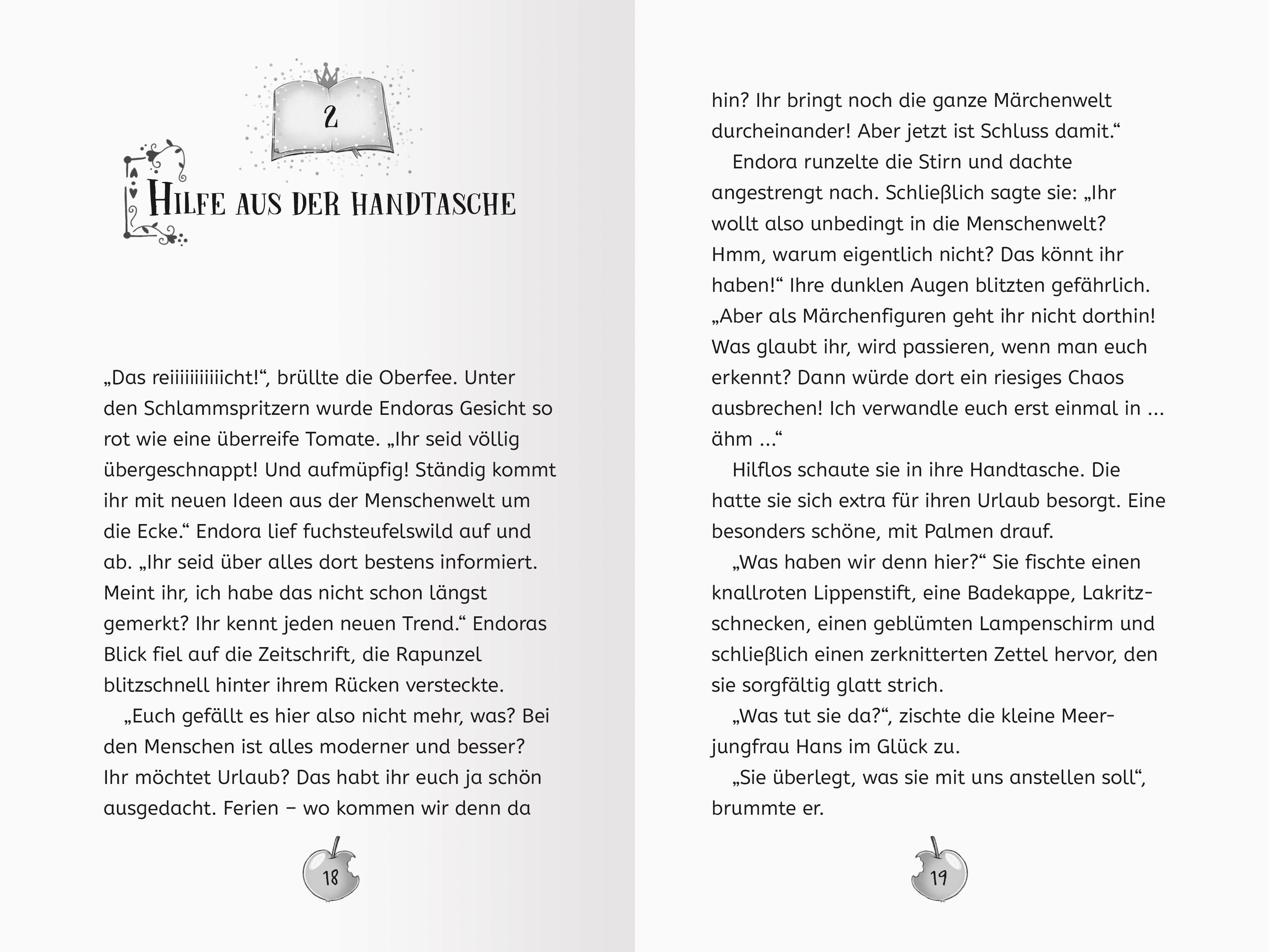 Beispielinhalt (Bild) Die Märchenponys, Band 1 - Schneewittchen hat jetzt vier Hufe