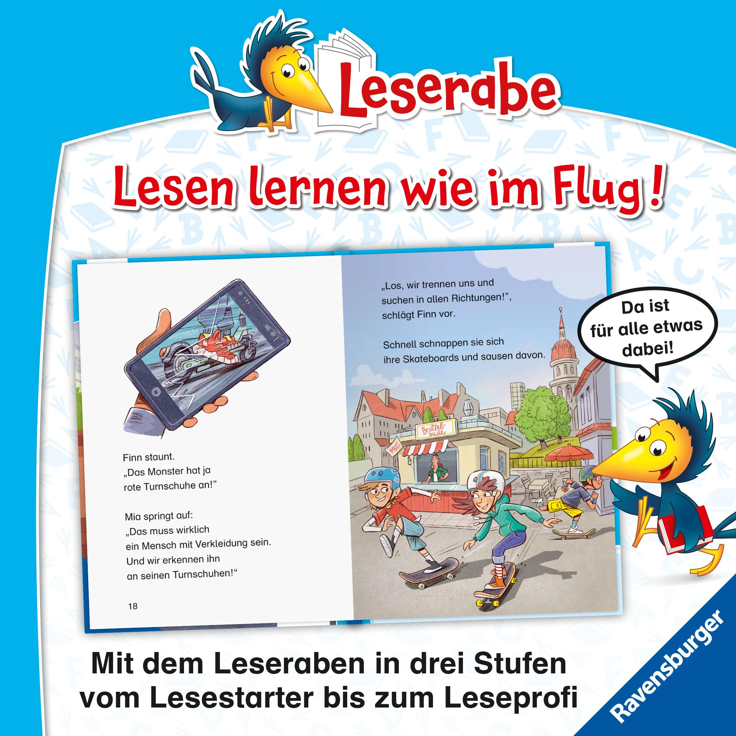 Beispielinhalt (Bild) Leserabe 2. Lesestufe - Ein Fall für die Skater-Bande