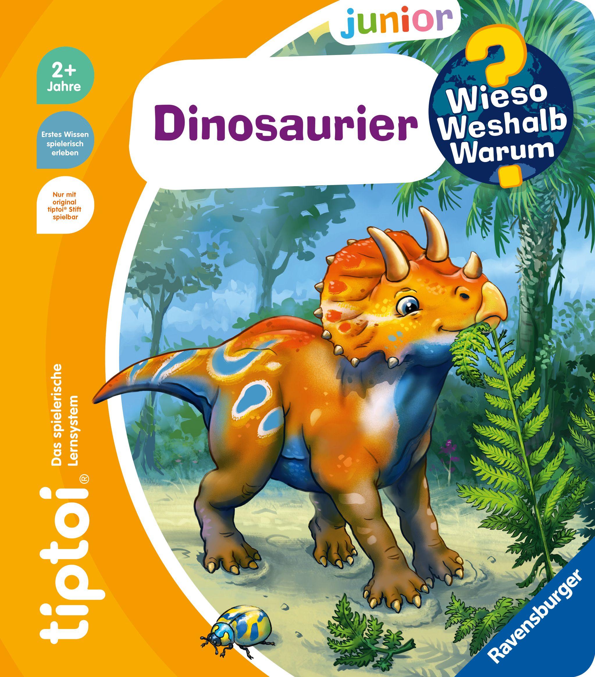 Vorderes Coverbild tiptoi® Wieso? Weshalb? Warum? junior - Dinosaurier