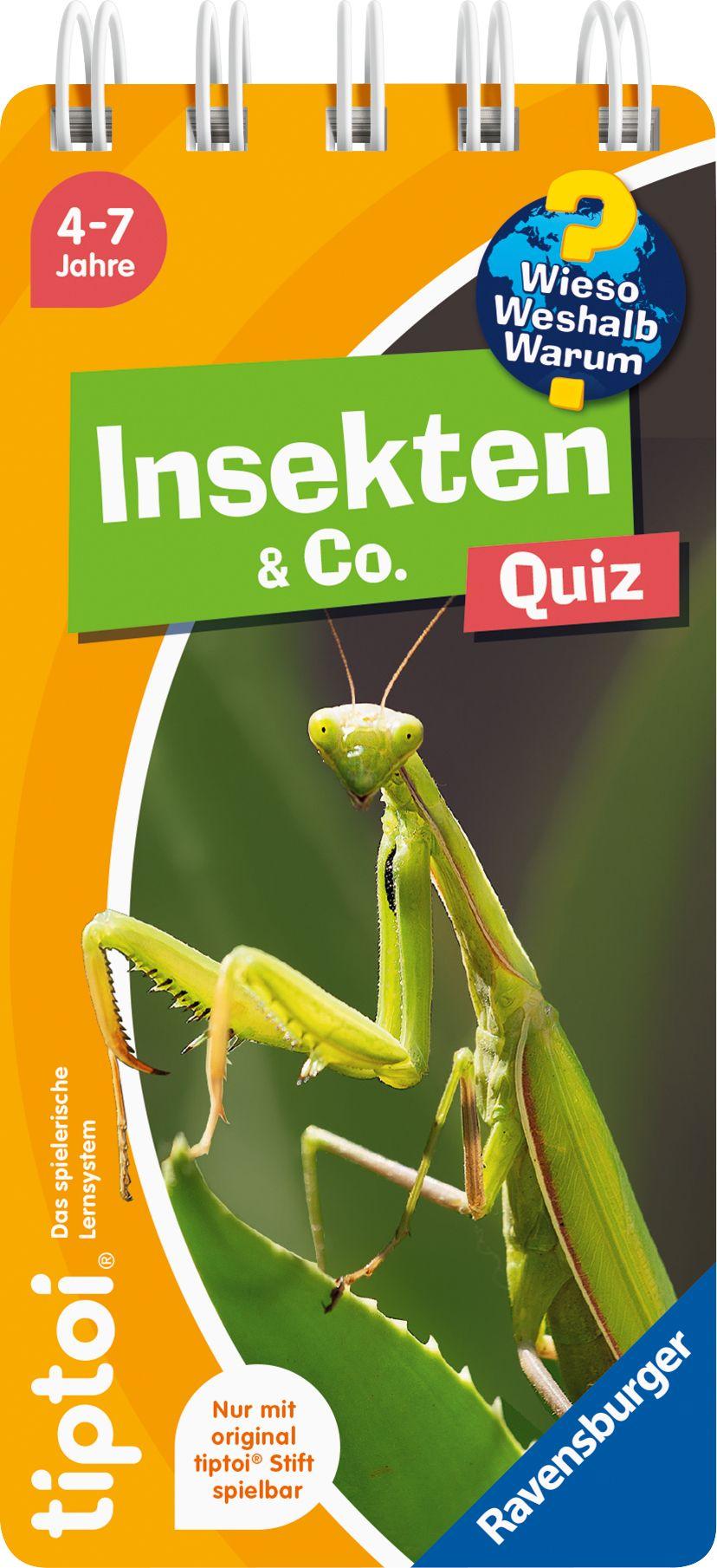Vorderes Coverbild tiptoi® Wieso? Weshalb? Warum? Quiz - Insekten & Co.