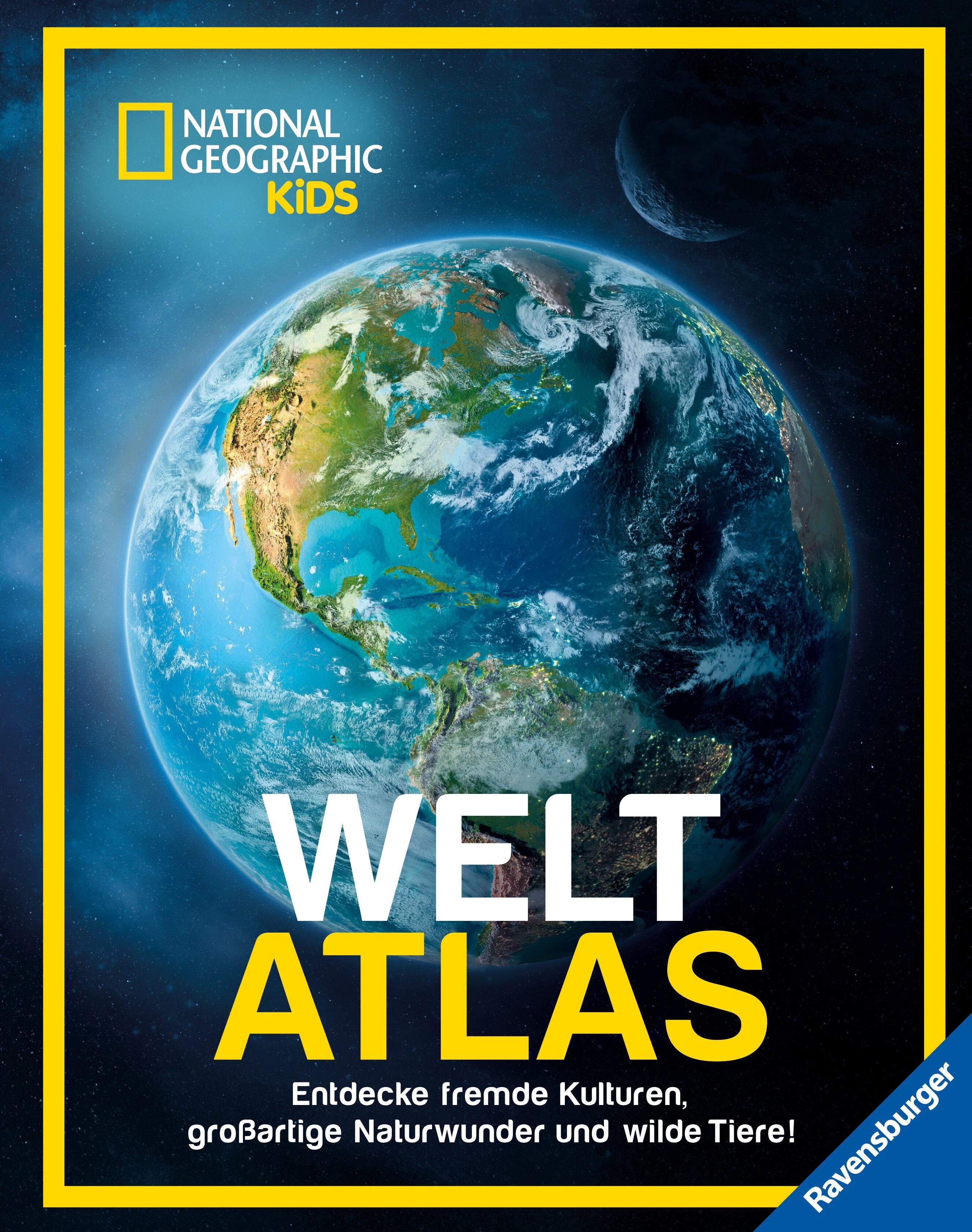 Vorderes Coverbild National Geographic Kids Weltatlas - Fremde Kulturen, großartige Naturwunder und wilde Tiere entdecken: Kinderatlas für Kids ab 8 Jahren