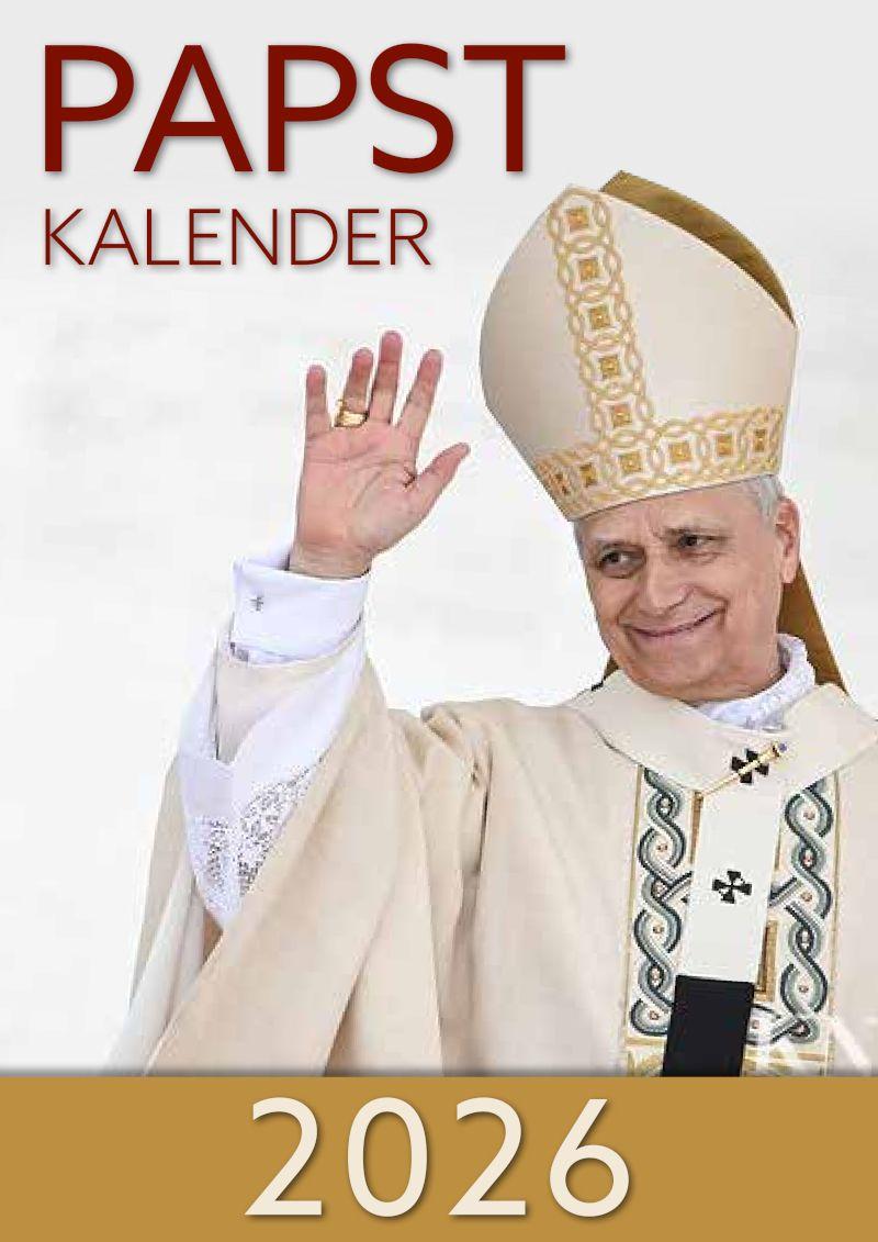 Vorderes Coverbild Papst-Kalender 2026
