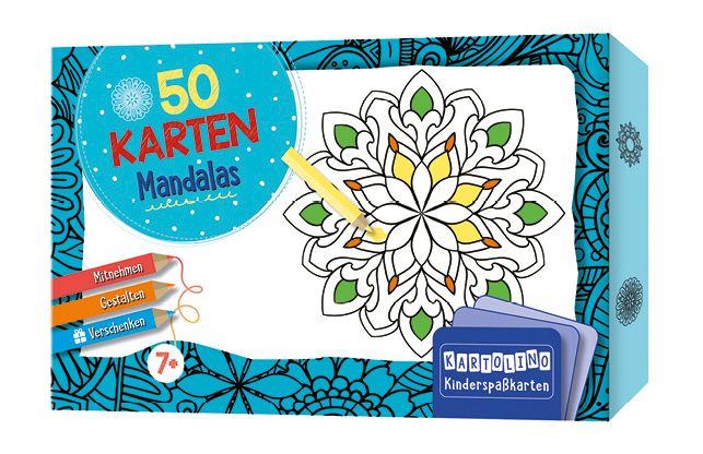 Vorderes Coverbild 50 Karten zum Ausmalen - Mandalas