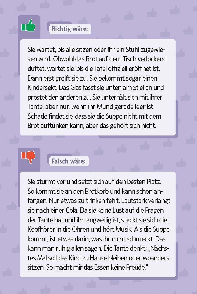 Beispielinhalt (Bild) Knigge für Kinder