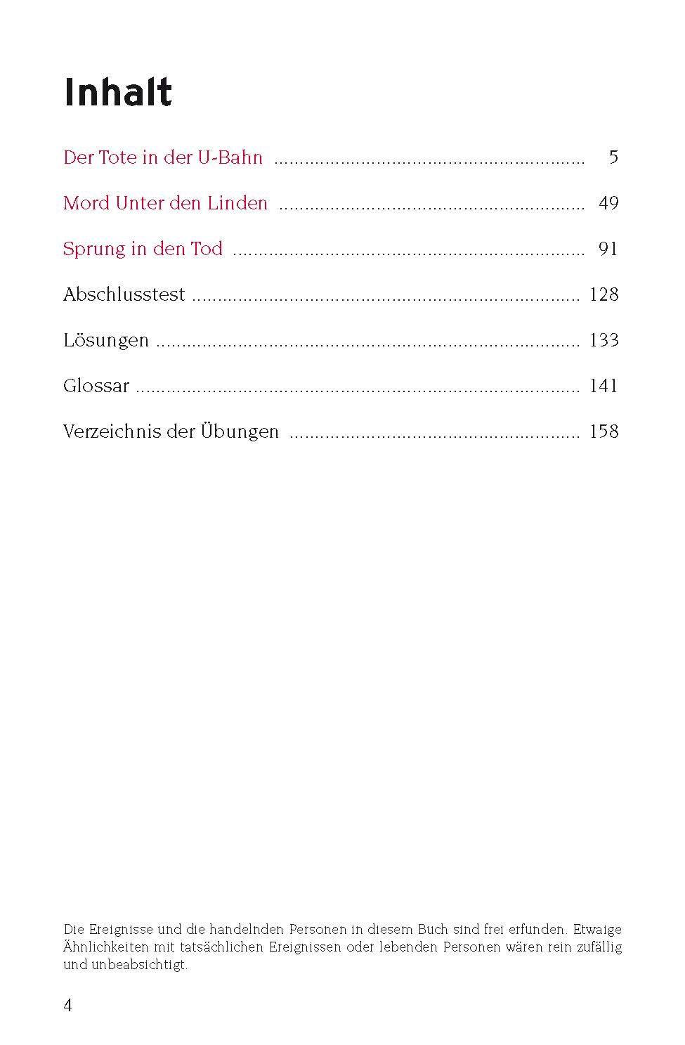 Beispielinhalt (Bild) Mord unter den Linden