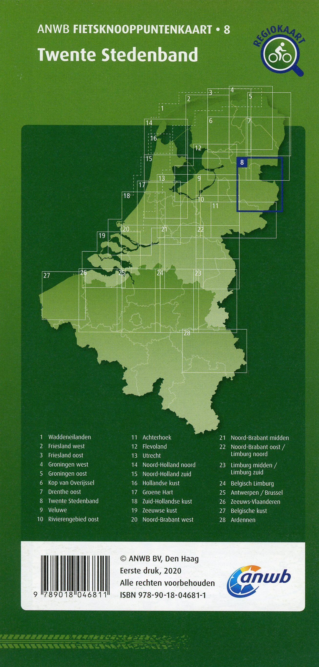 Beispielinhalt (Bild) Twente Stedenband (Enschede / Almelo / Hardenberg) 1:100 000