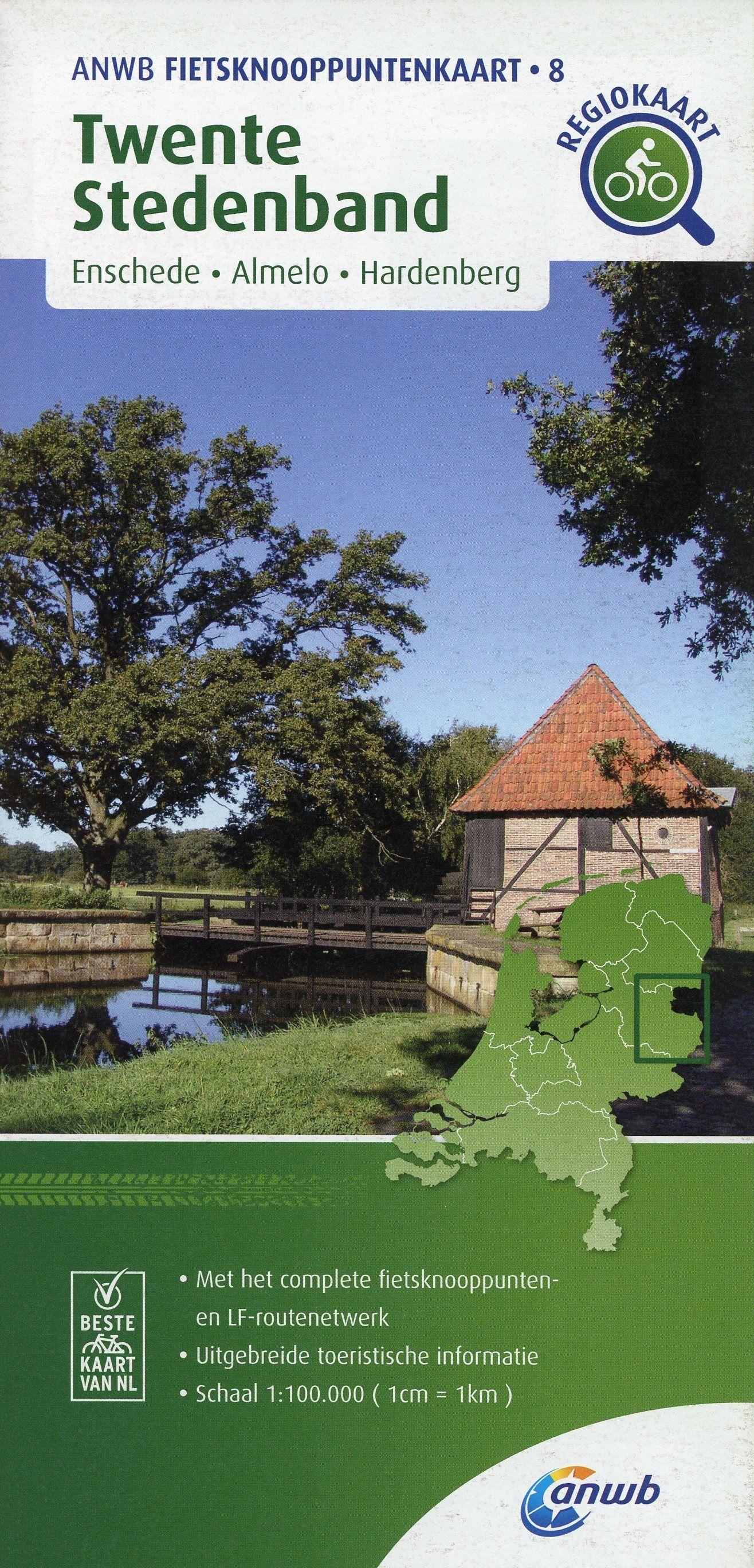 Vorderes Coverbild Twente Stedenband (Enschede / Almelo / Hardenberg) 1:100 000