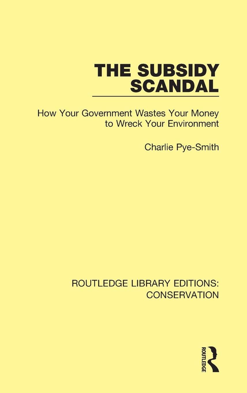 Vorderes Coverbild The Subsidy Scandal