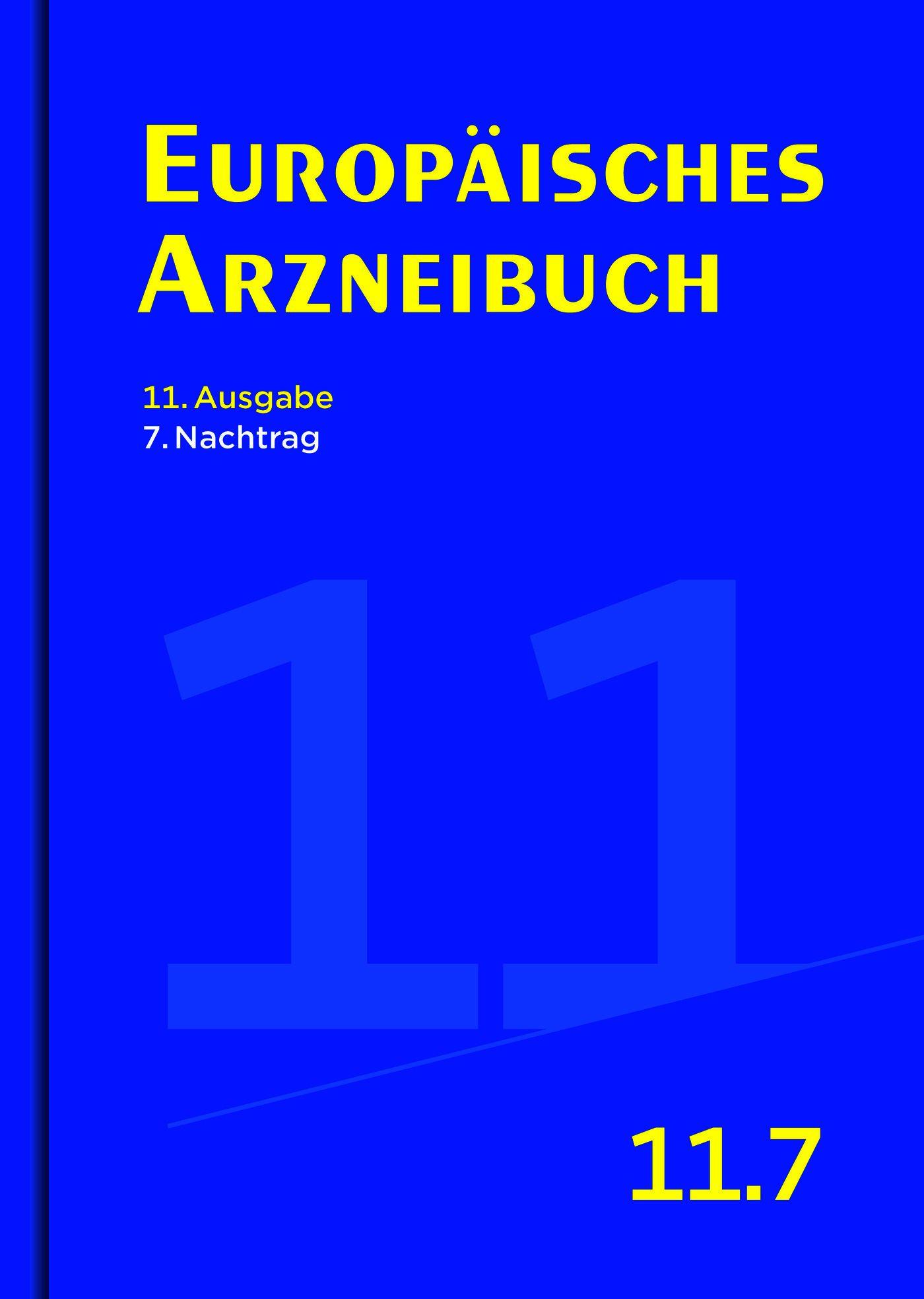 Vorderes Coverbild Europäisches Arzneibuch 11. Ausgabe, 7. Nachtrag