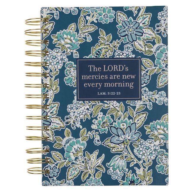 Vorderes Coverbild Journal Spiral-Bound Floral New Mercies Lam. 3:22-23