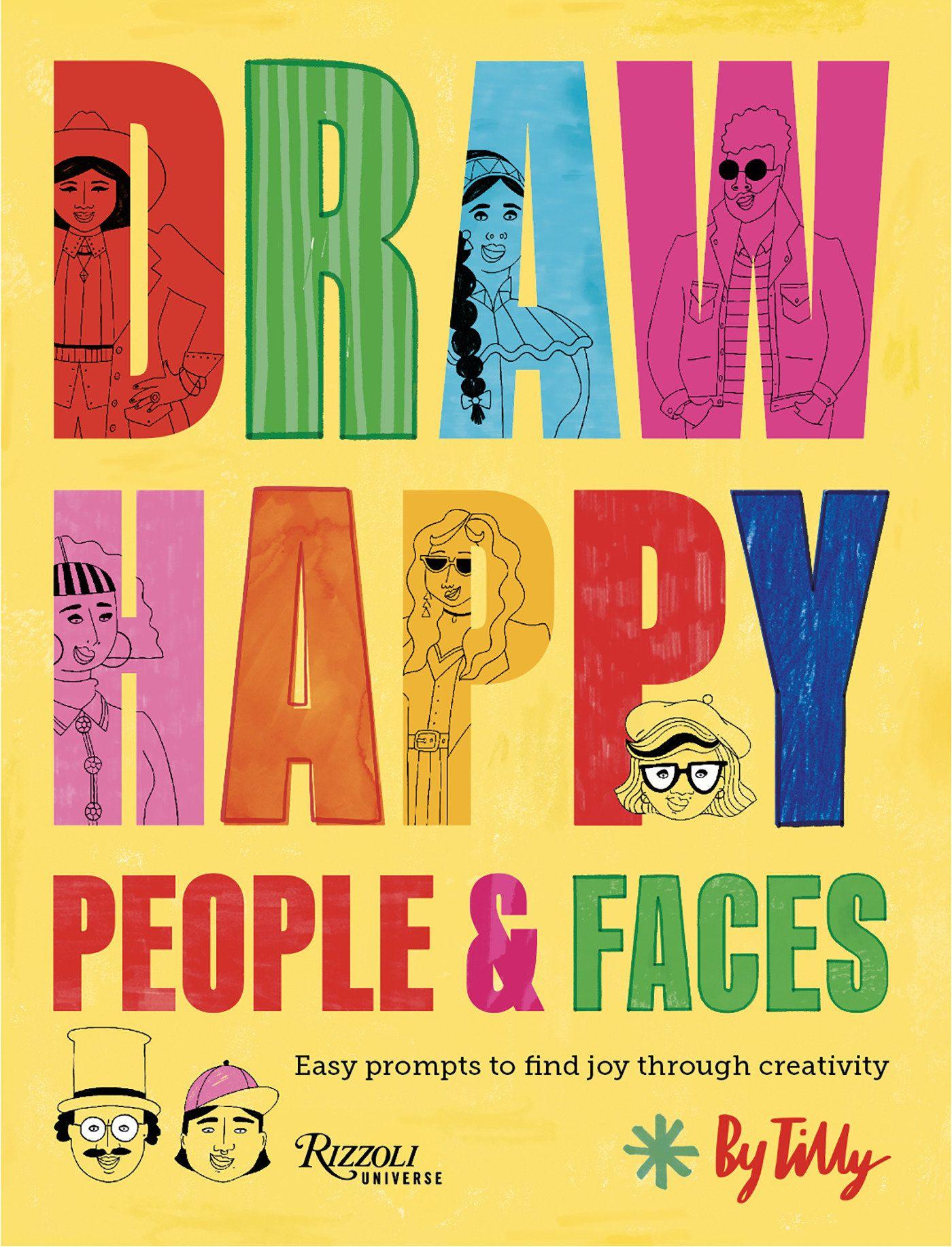 Vorderes Coverbild Draw Happy: People and Faces