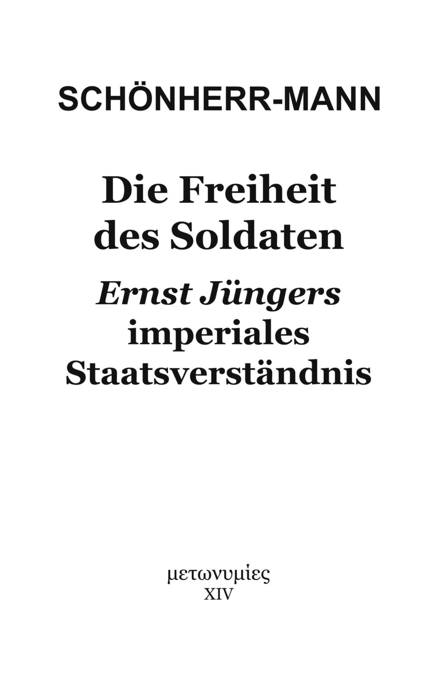 Vorderes Coverbild Die Freiheit des Soldaten