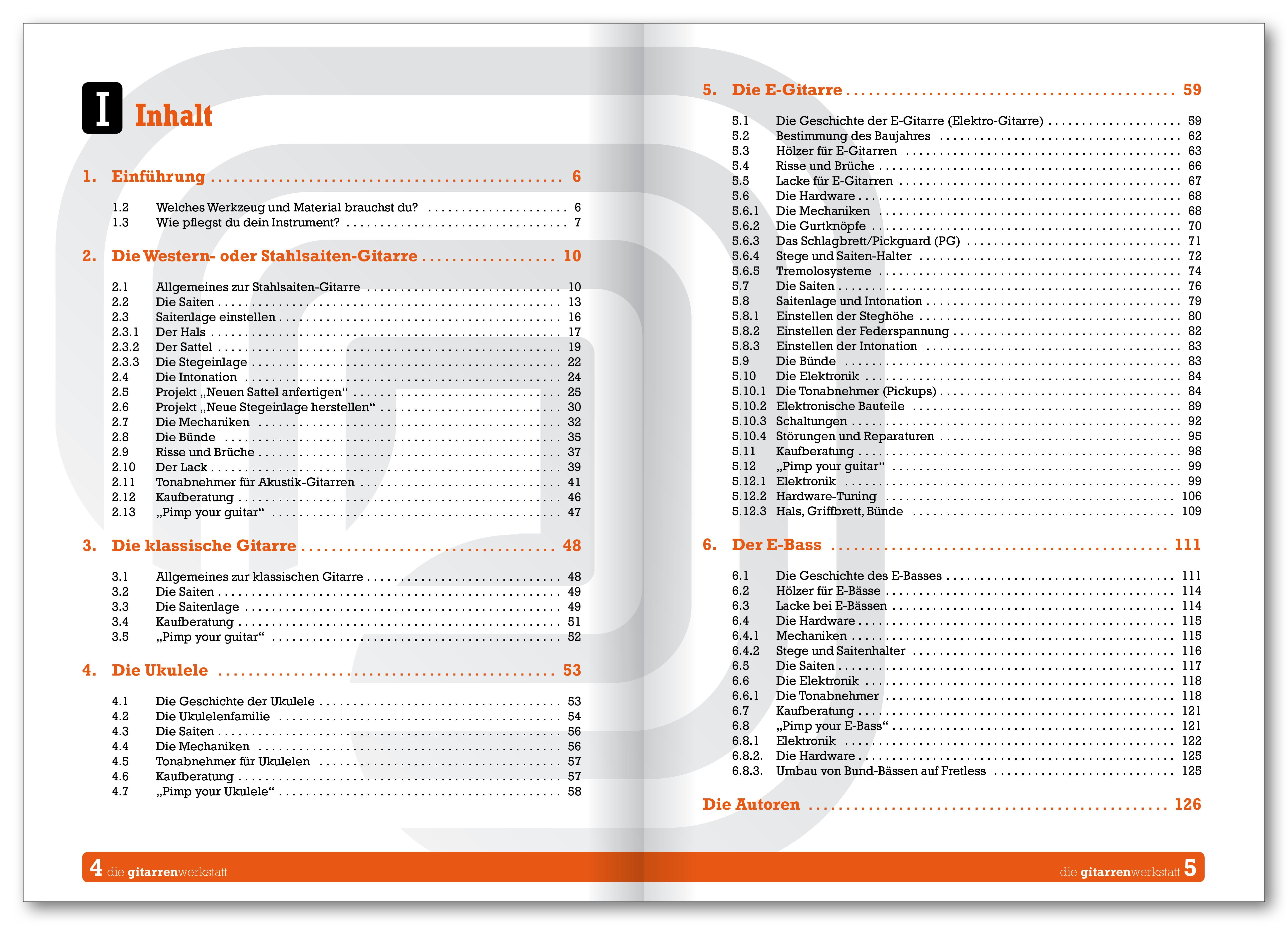 Beispielinhalt (Bild) DIE GITARRENWERKSTATT