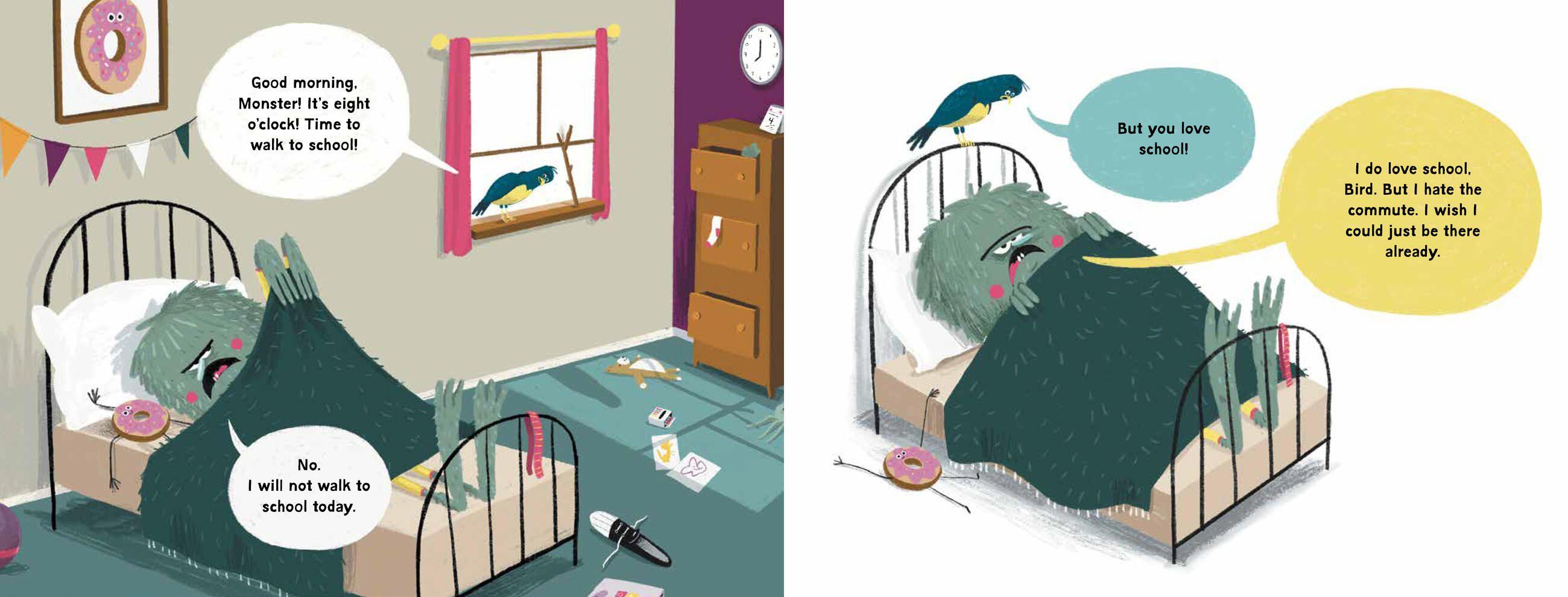 Beispielinhalt (Bild) I Will Not Walk to School