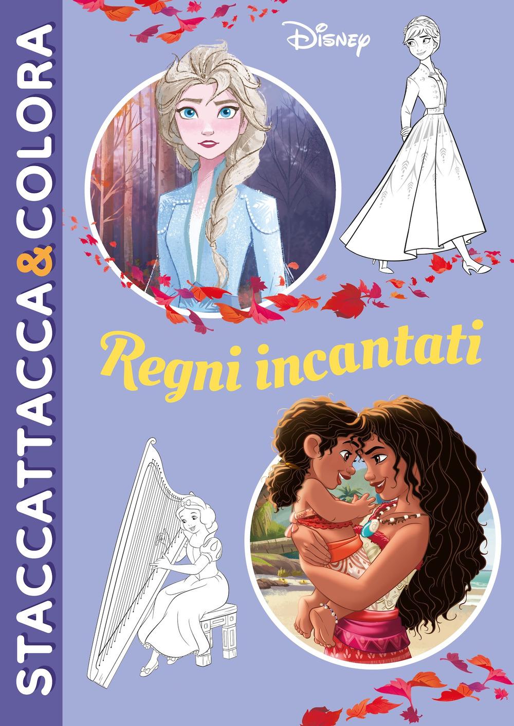 Vorderes Coverbild Regni incantati. Disney. Staccattacca&colora. Con adesivi