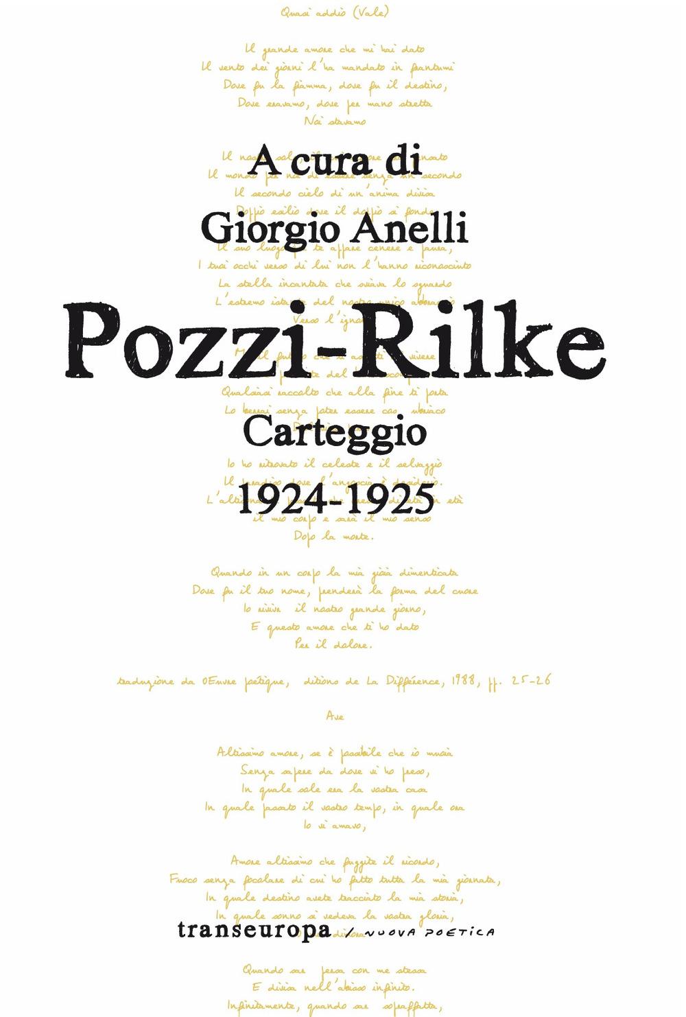 Vorderes Coverbild Pozzi-Rilke. Carteggio 1924-1925