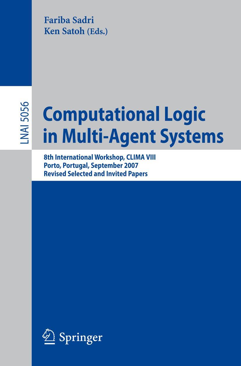 Vorderes Coverbild Computational Logic in Multi-Agent Systems