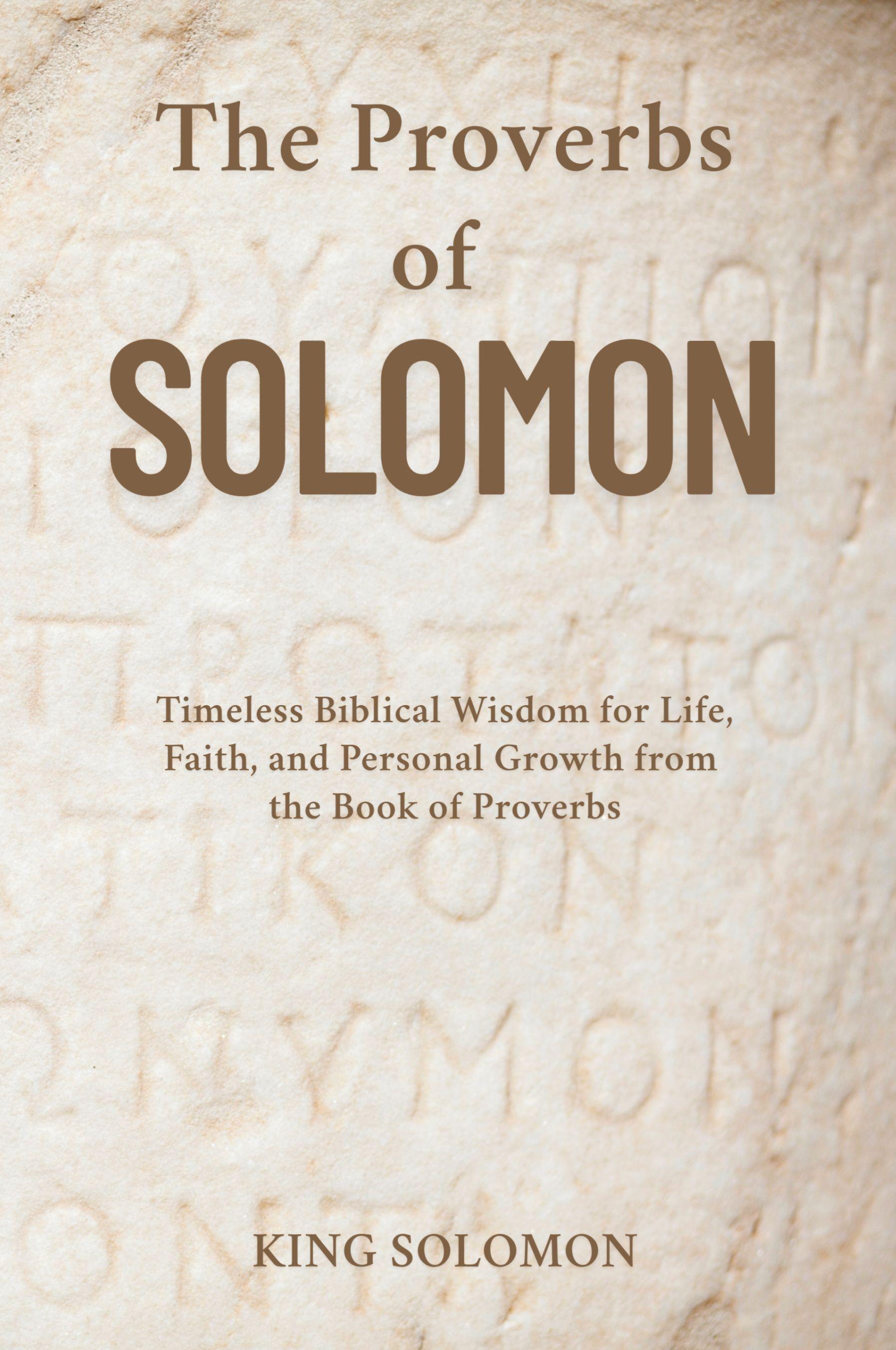 Vorderes Coverbild The Proverbs of Solomon