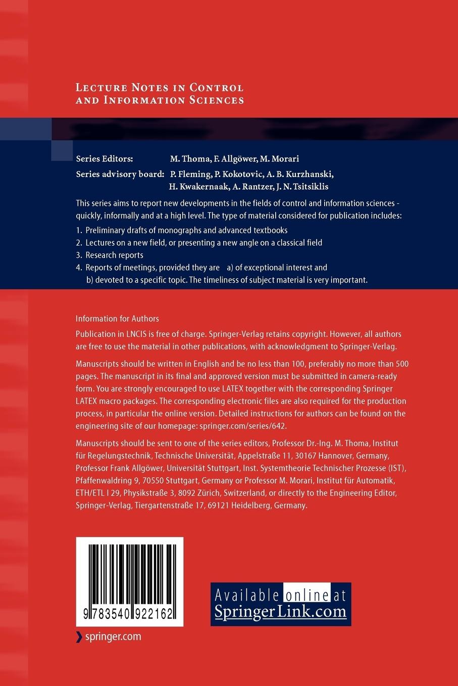 Rückseitencover Time-Varying Sliding Modes for Second and Third Order Systems