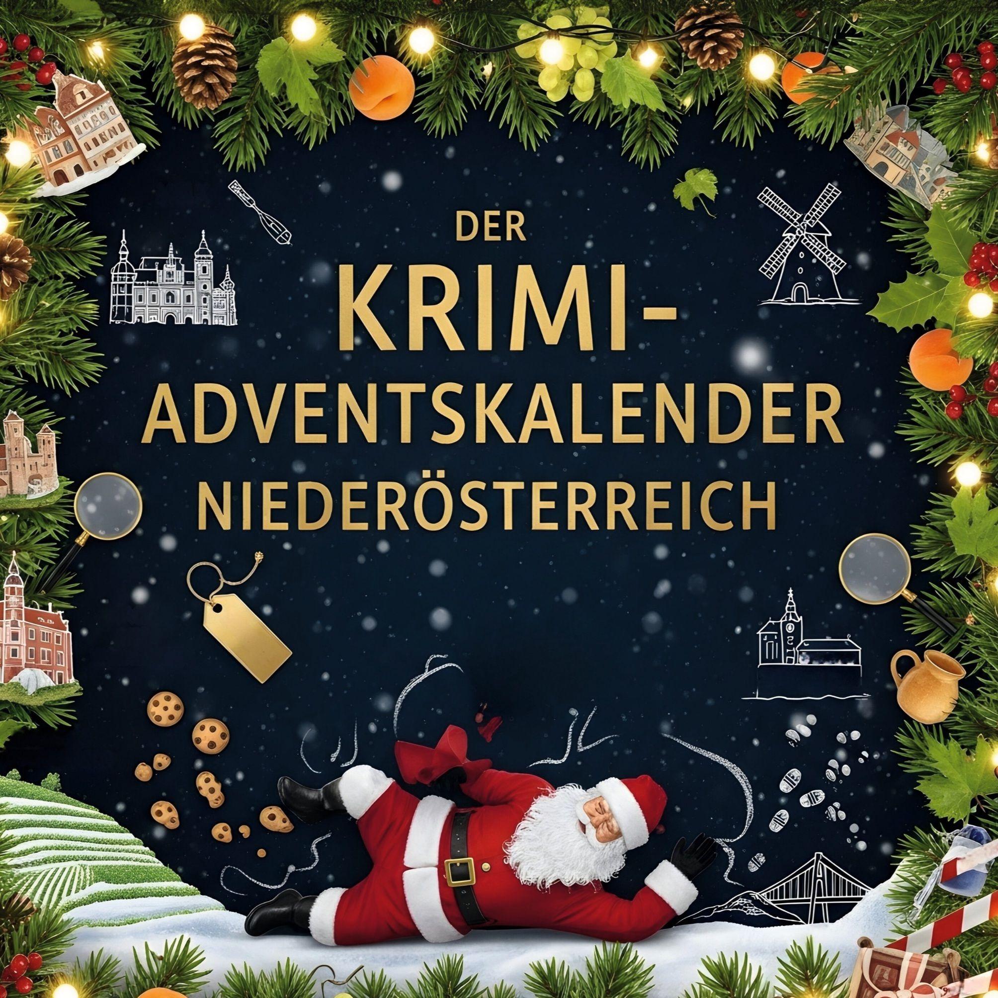 Vorderes Coverbild Der Krimi-Adventskalender Niederösterreich