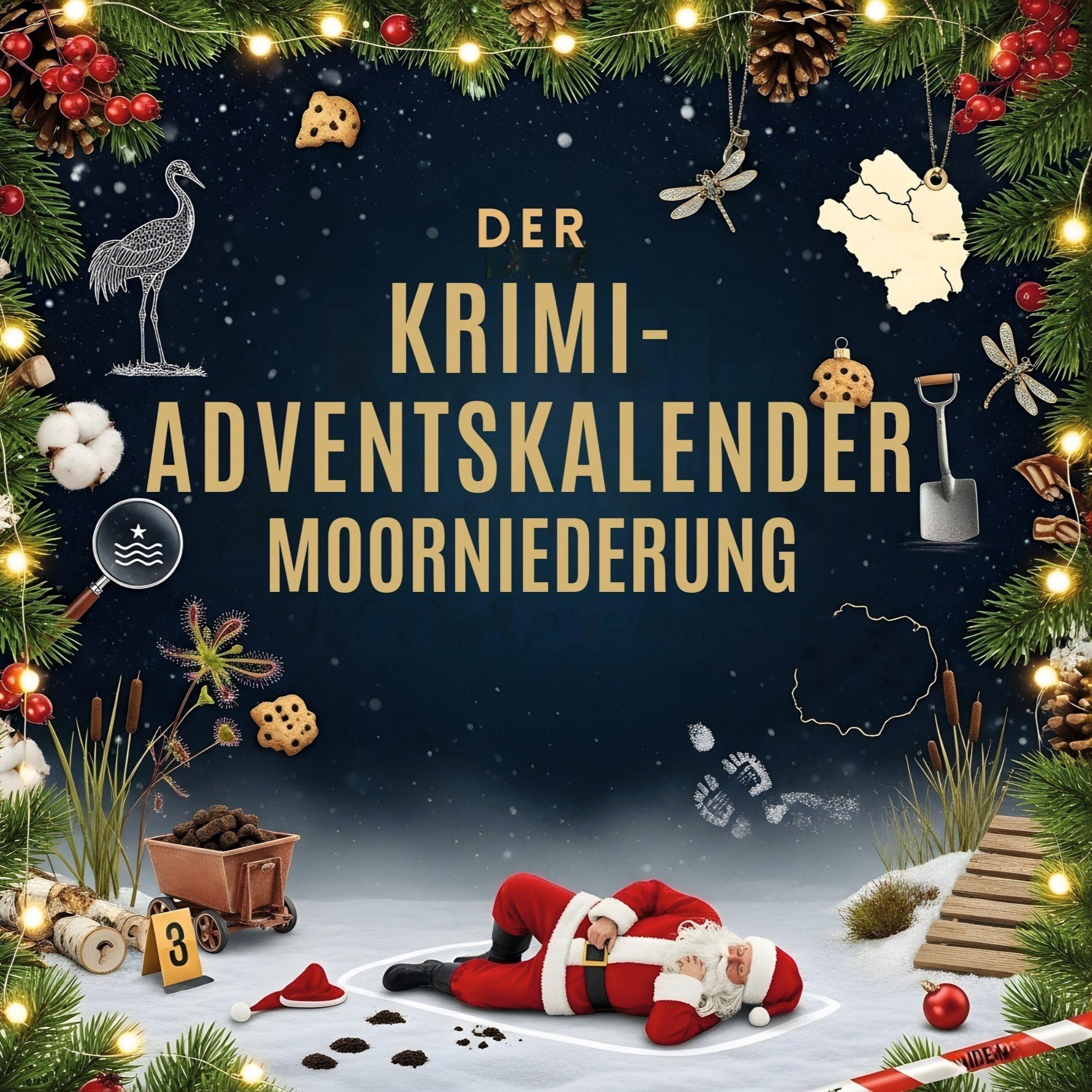 Vorderes Coverbild Der Krimi-Adventskalender Diepholzer Moorniederung