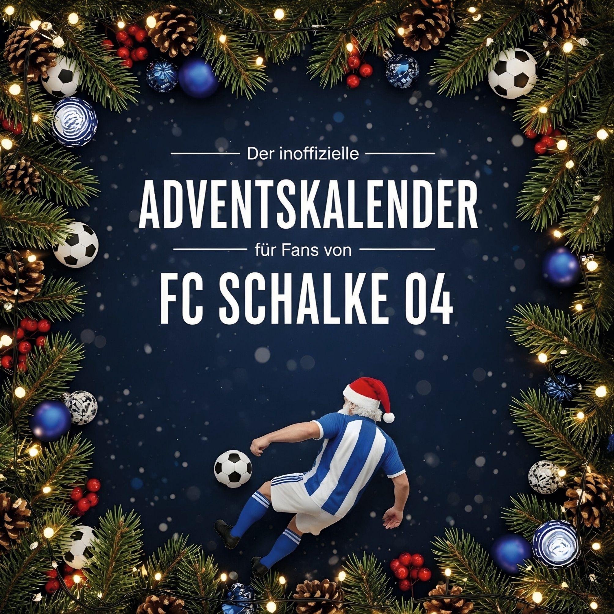 Vorderes Coverbild Der inoffizielle Adventskalender für Fans von FC Schalke 04