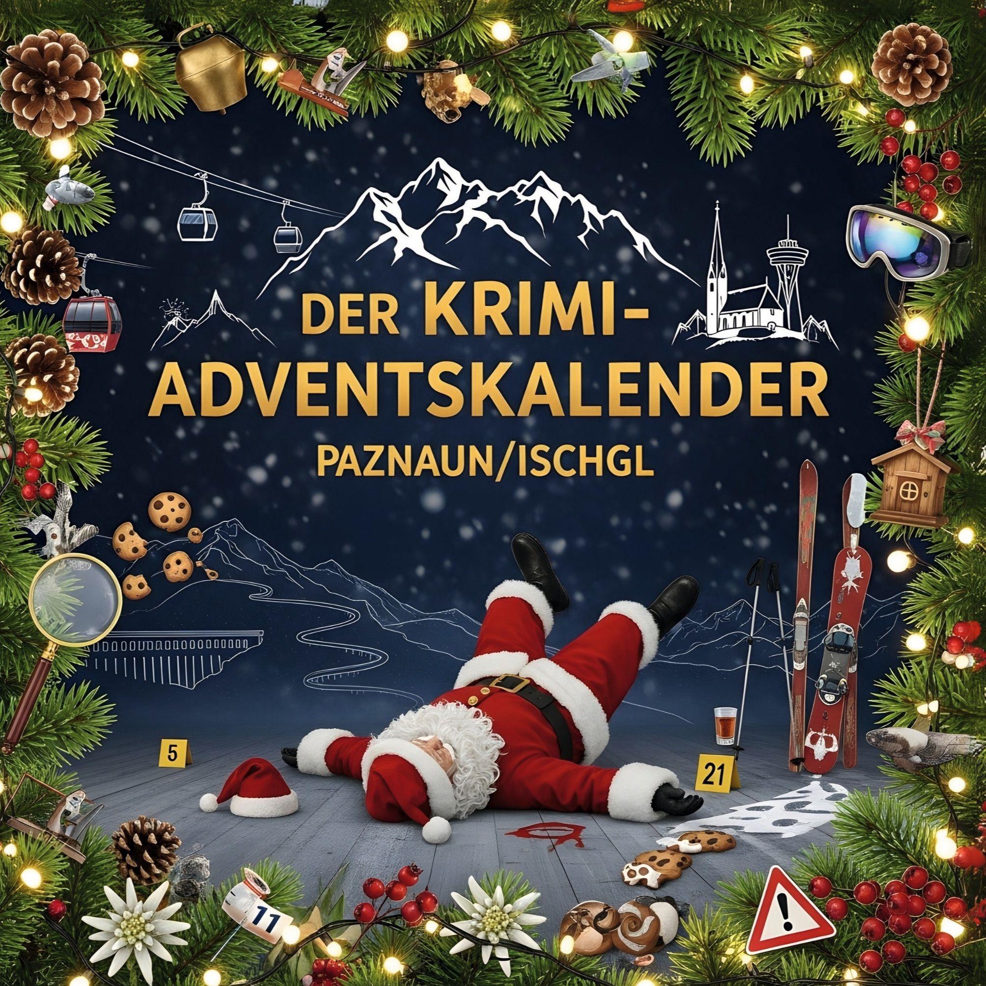 Vorderes Coverbild Der Krimi-Adventskalender Paznaun/Ischgl