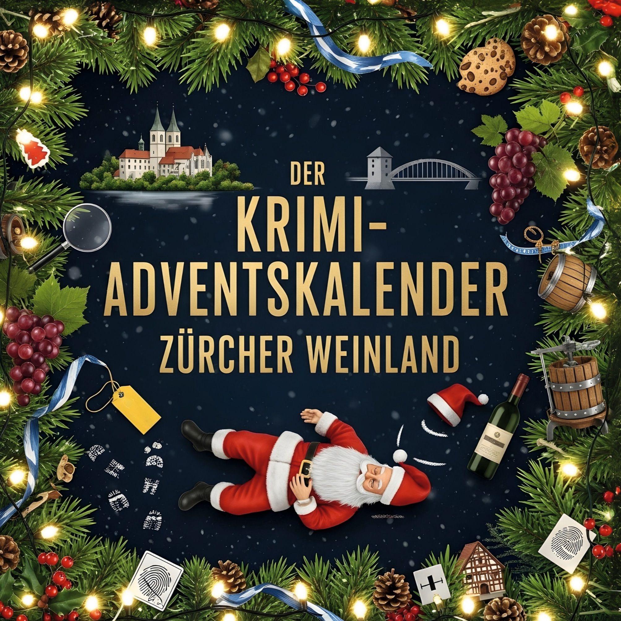 Vorderes Coverbild Der Krimi-Adventskalender Zürcher Weinland