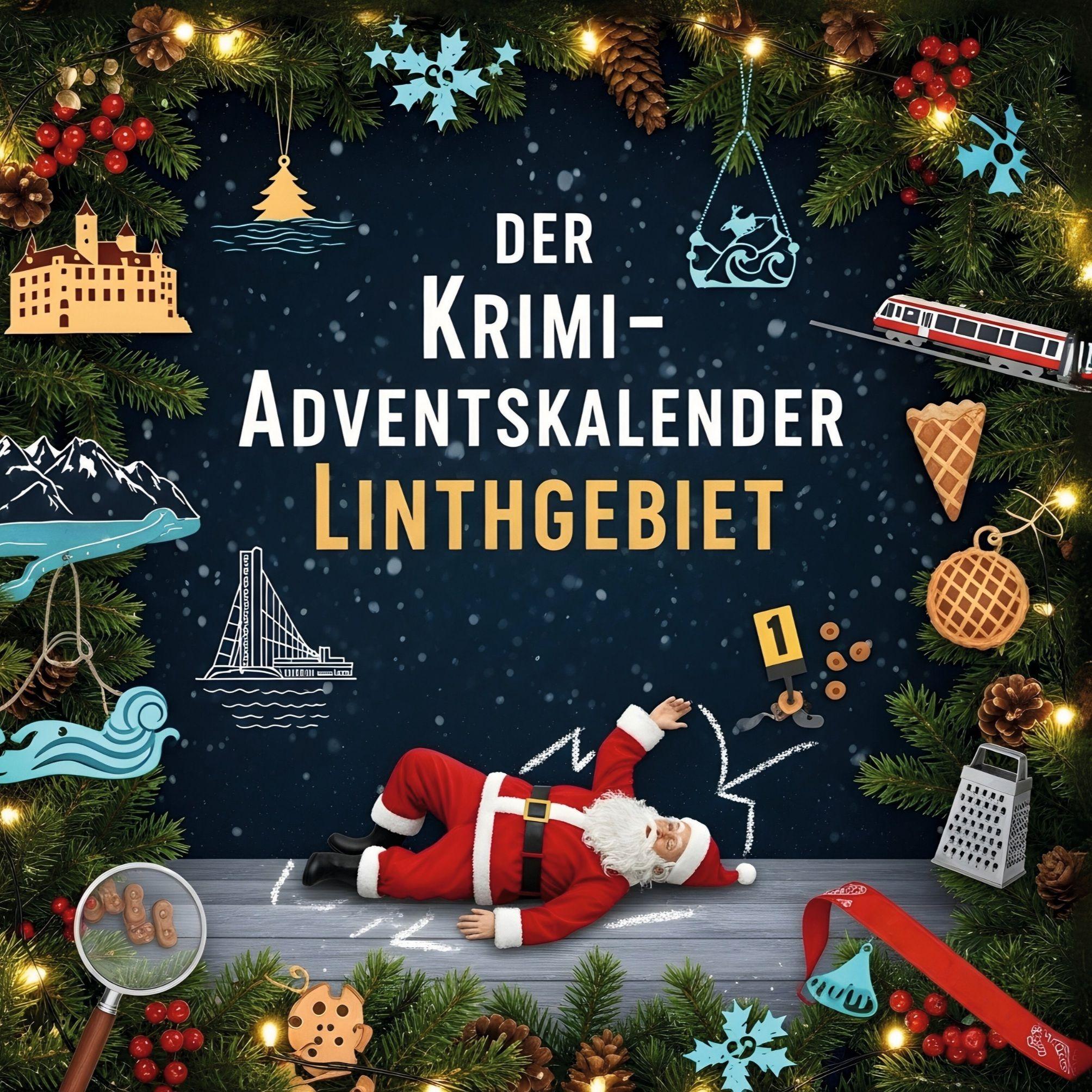 Vorderes Coverbild Der Krimi-Adventskalender Linthgebiet