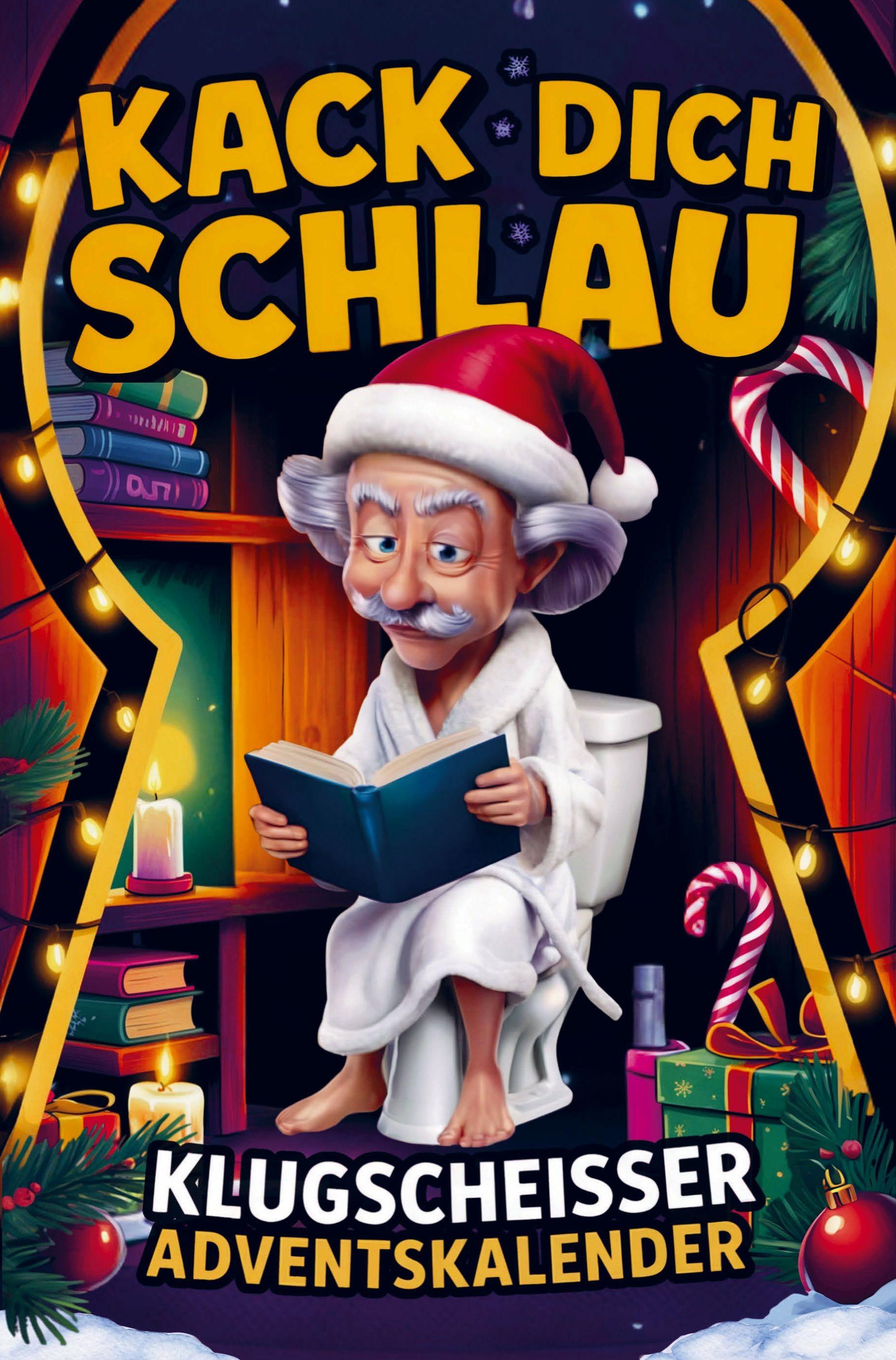 Vorderes Coverbild Kack dich schlau! Adventskalender - 24 Tage ultimatives Klugscheißer-Wissen fürs stille Örtchen