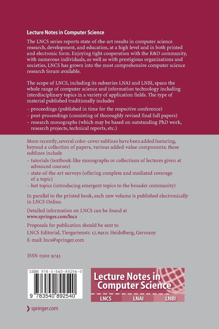 Rückseitencover Advances in Cryptology - ASIACRYPT 2008
