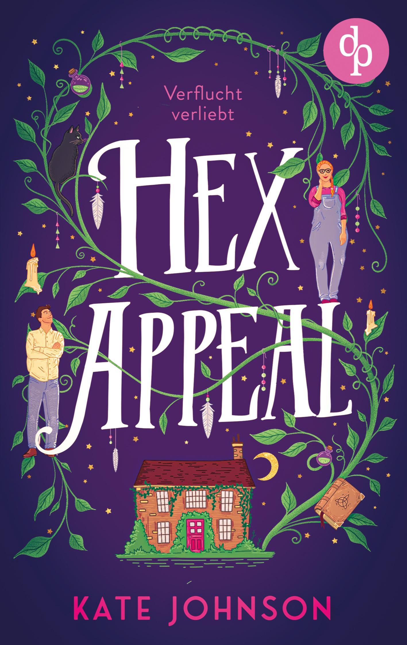 Vorderes Coverbild Hex Appeal - Verflucht verliebt | Eine Found Family Cosy Fantasy voller Magie und Hokus Pokus