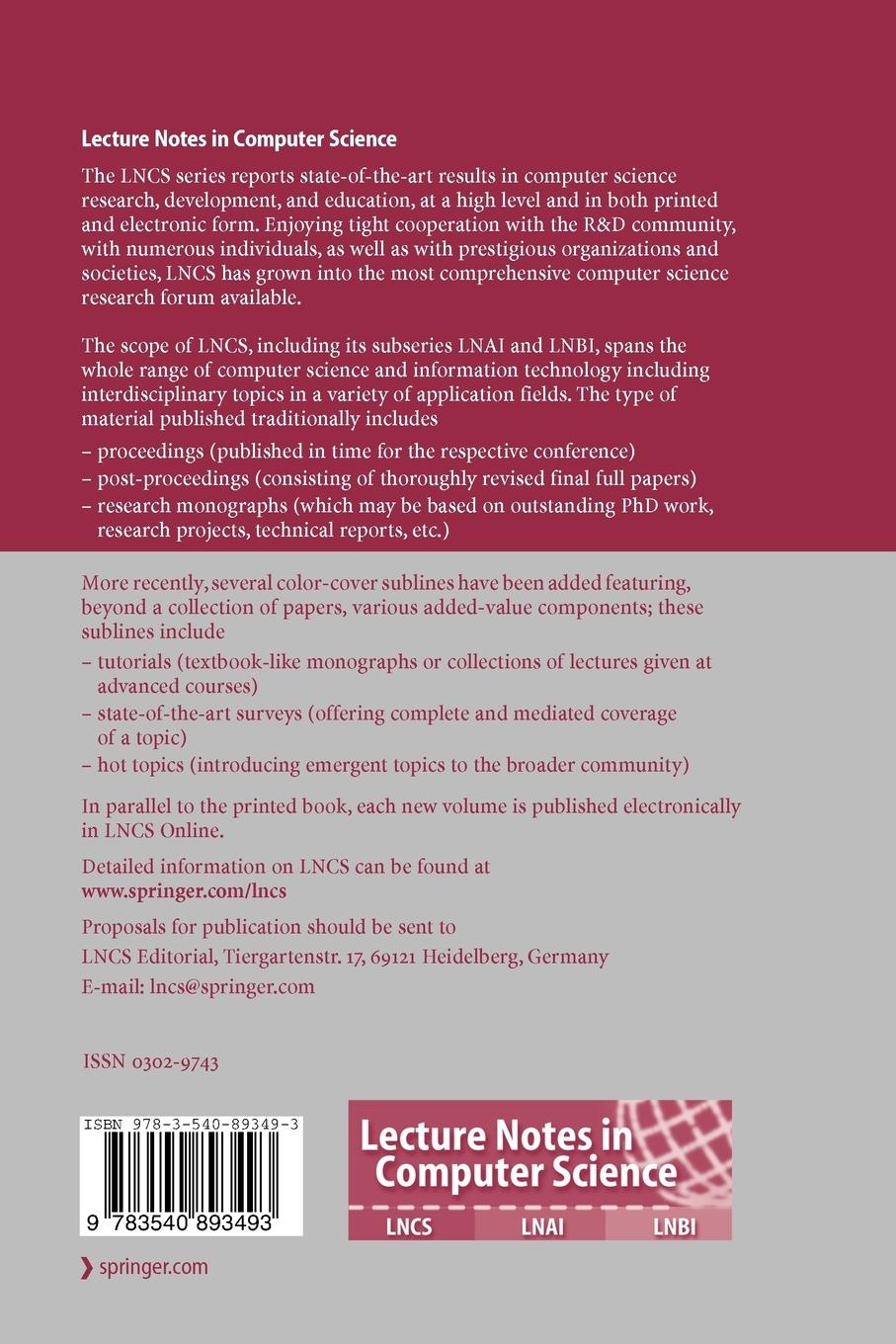 Rückseitencover HCI and Usability for Education and Work