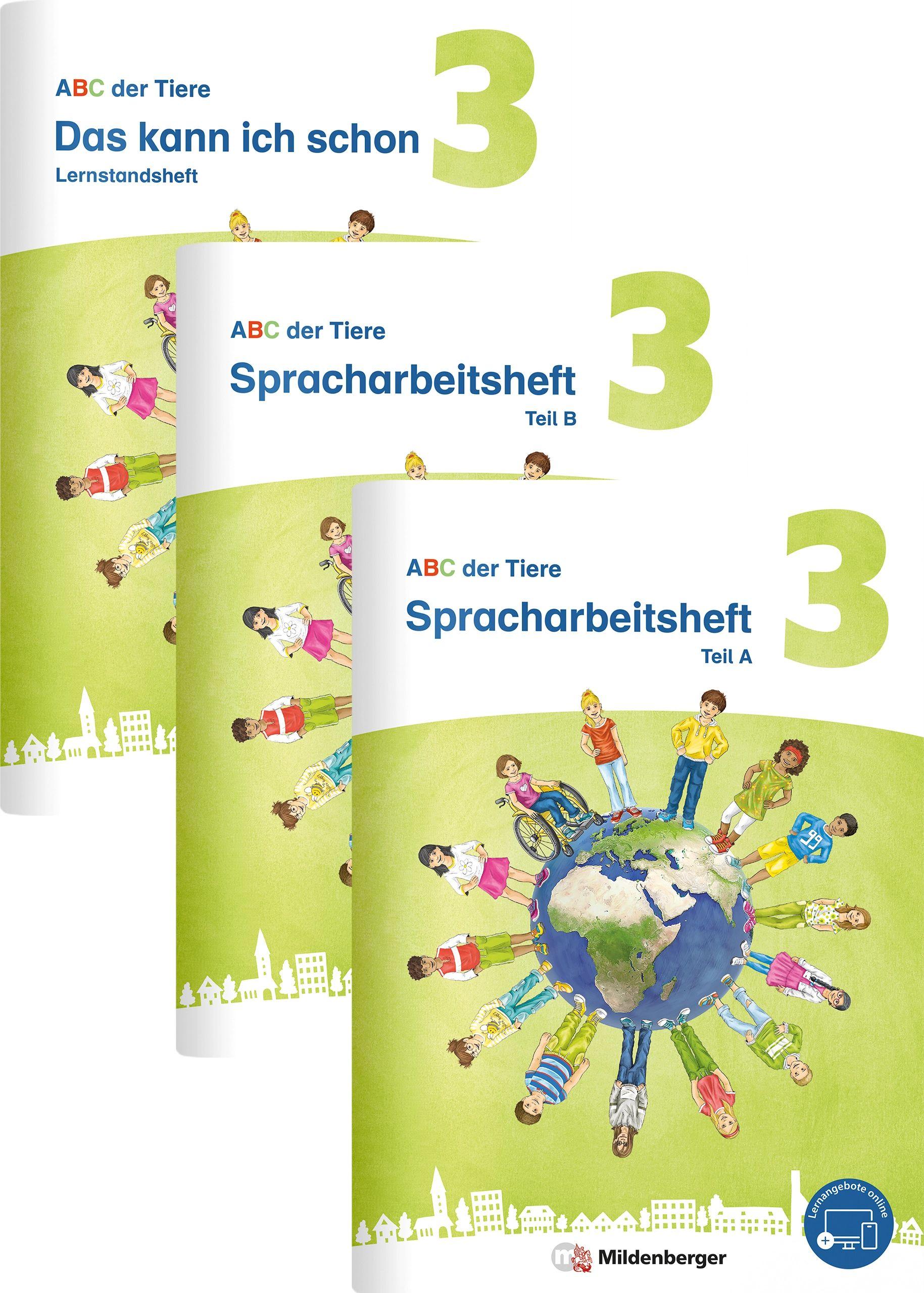 Vorderes Coverbild ABC der Tiere 3 Neubearbeitung - Spracharbeitsheft